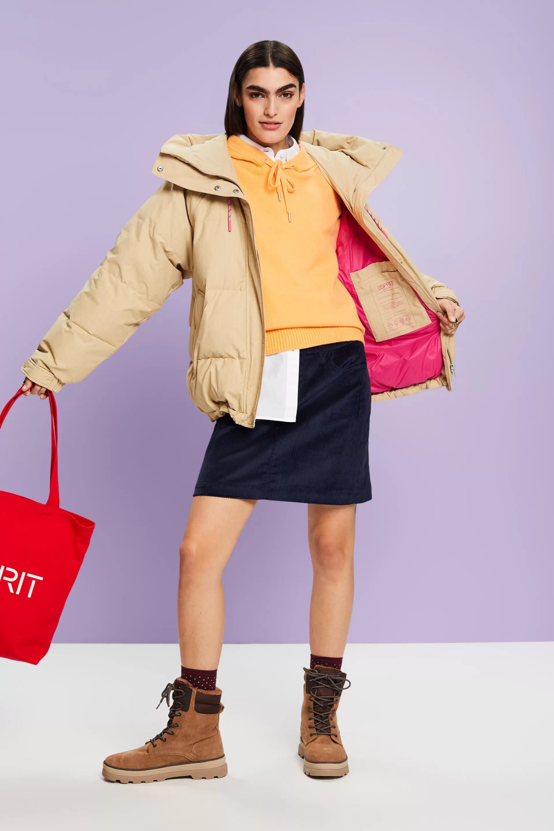 Minirock aus Cord-ESPRIT Shop