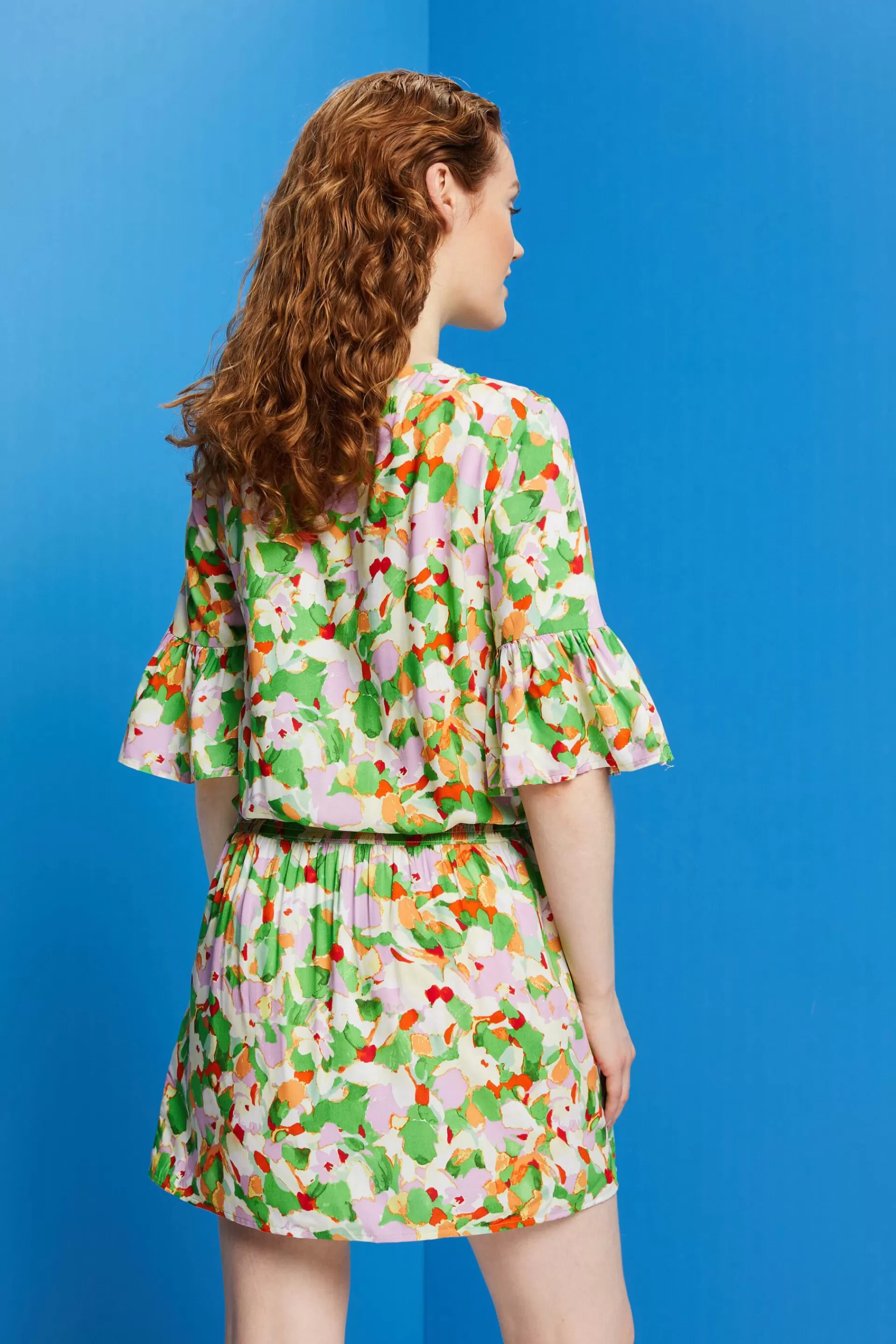 Mini-Strandkleid, LENZING™ ECOVERO™-ESPRIT Clearance