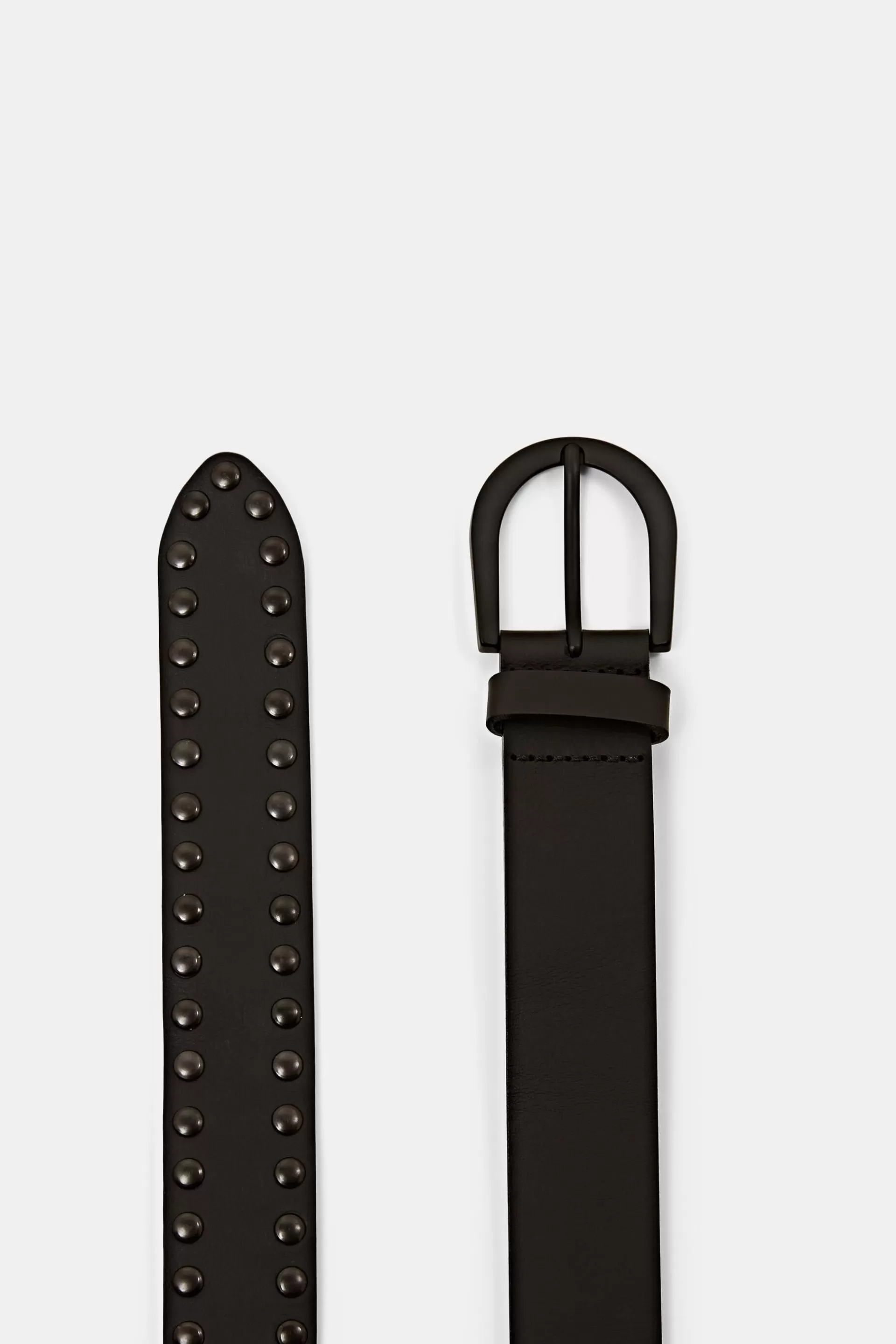 Mit Nieten besetzter Ledergürtel-ESPRIT Outlet