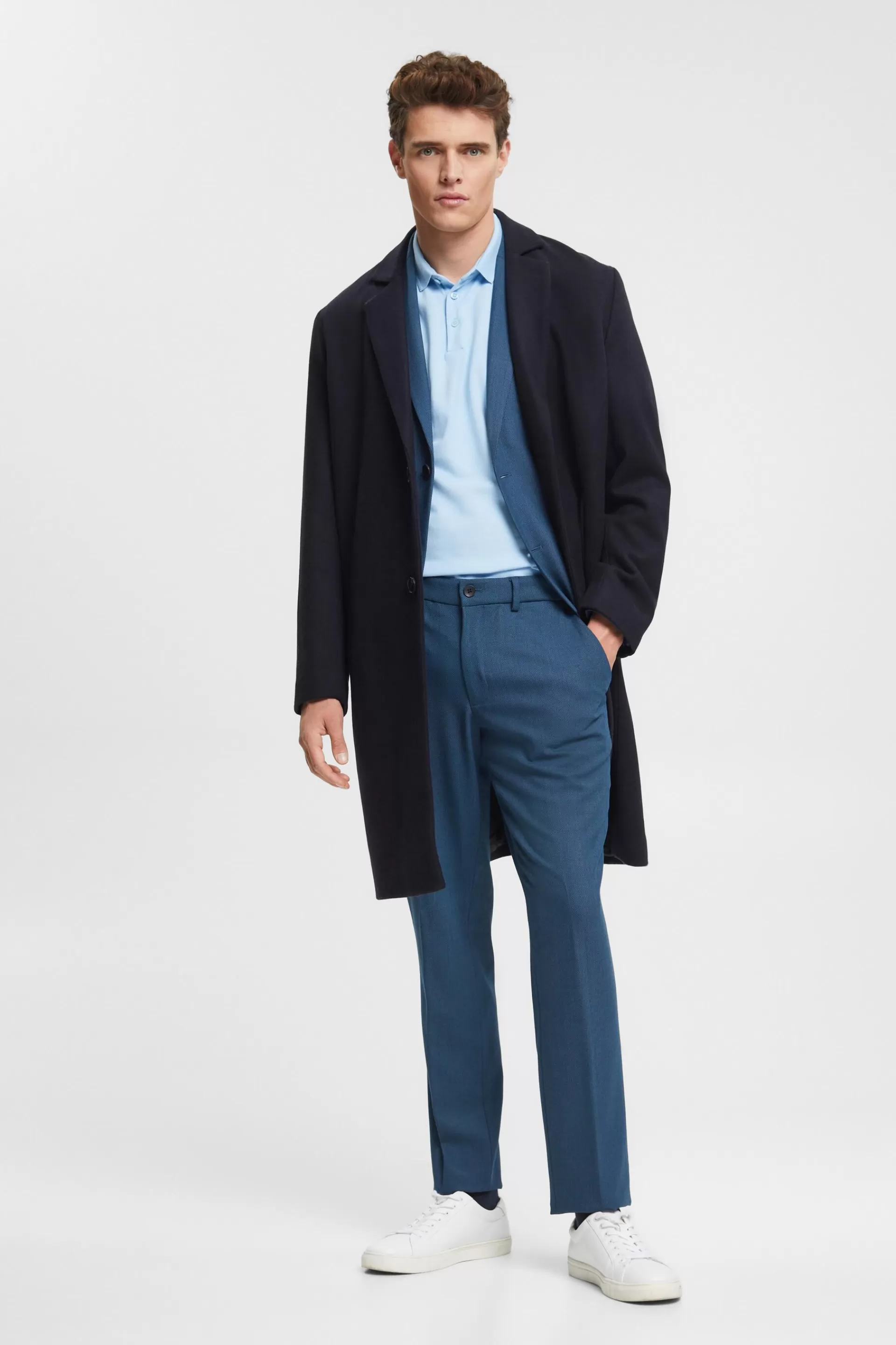 Mix & Match: Anzughose mit Birdseye-Muster-ESPRIT Best Sale