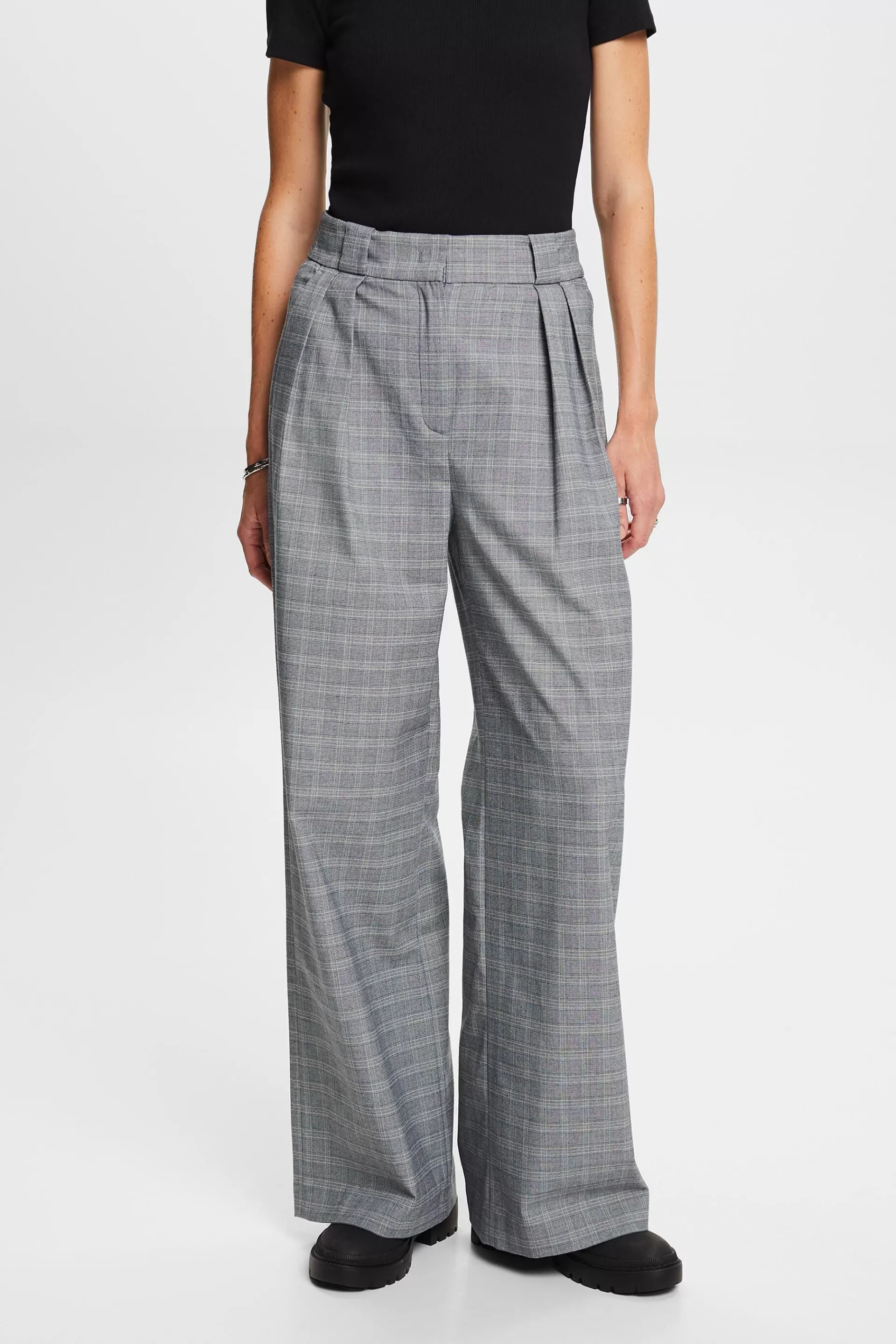 Mix & Match: Hose mit Glencheck-Karo-ESPRIT Cheap