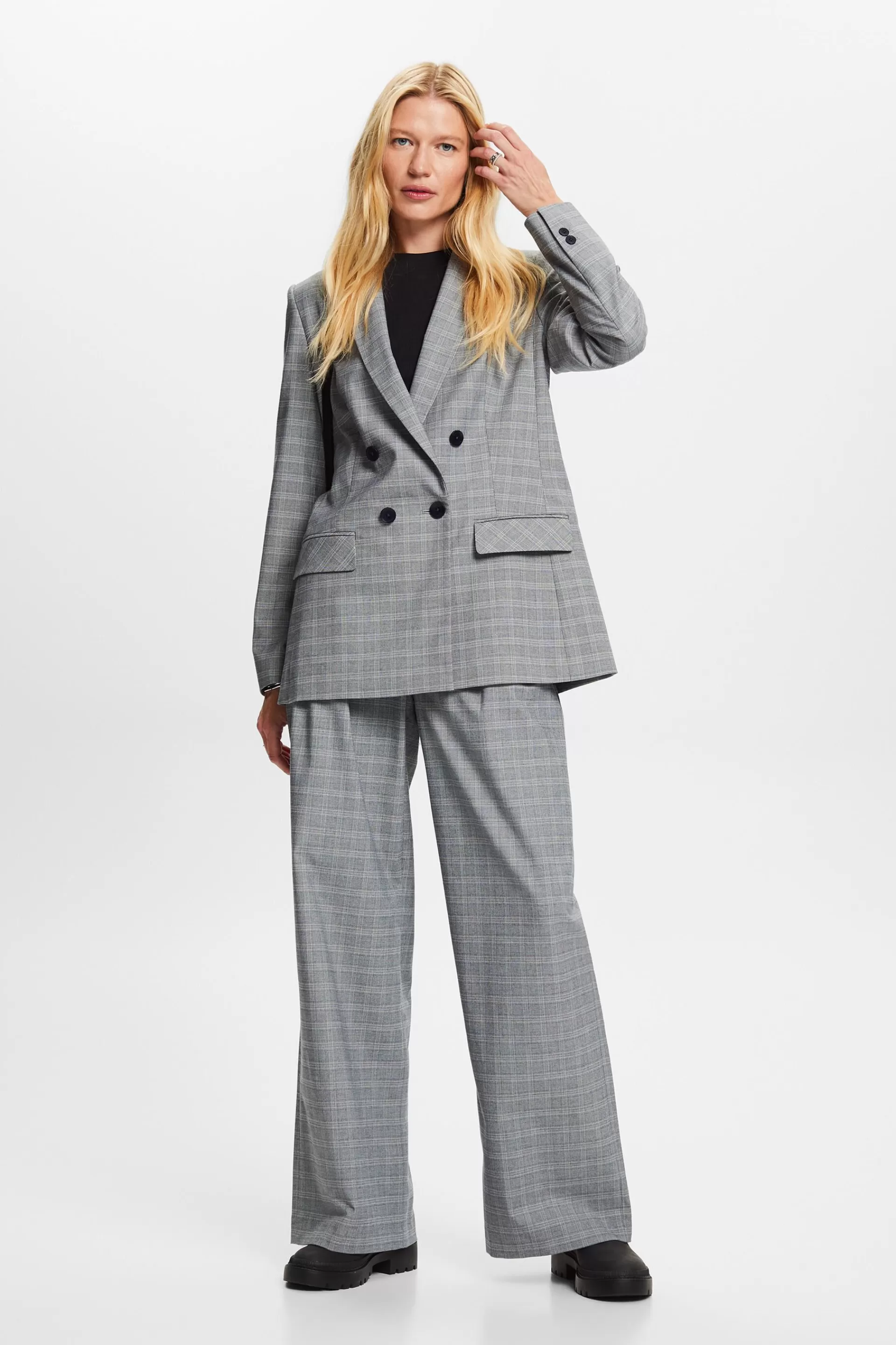 Mix & Match: Hose mit Glencheck-Karo-ESPRIT Cheap
