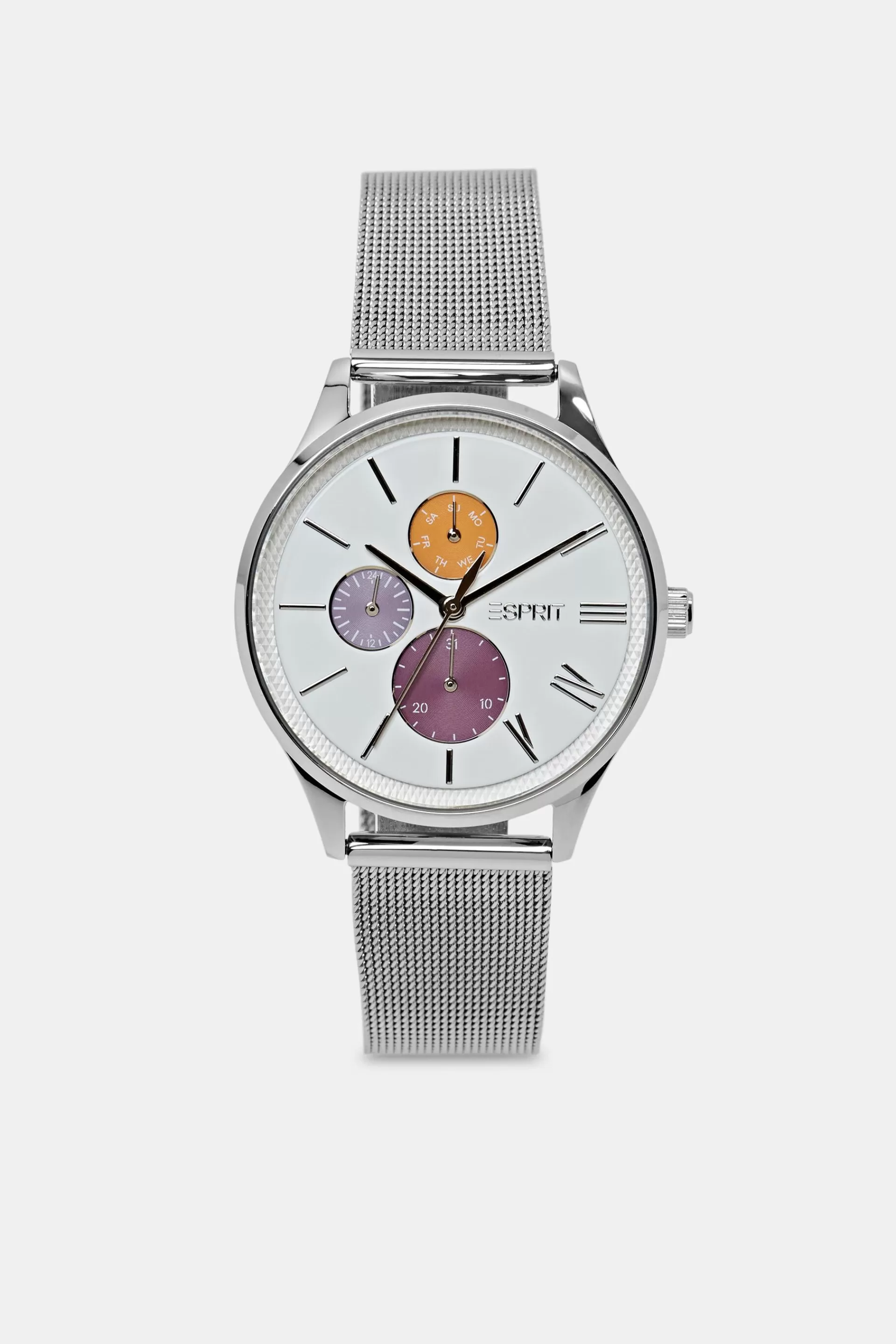 Multifunktionale Uhr mit Mesh-Armband-ESPRIT Discount