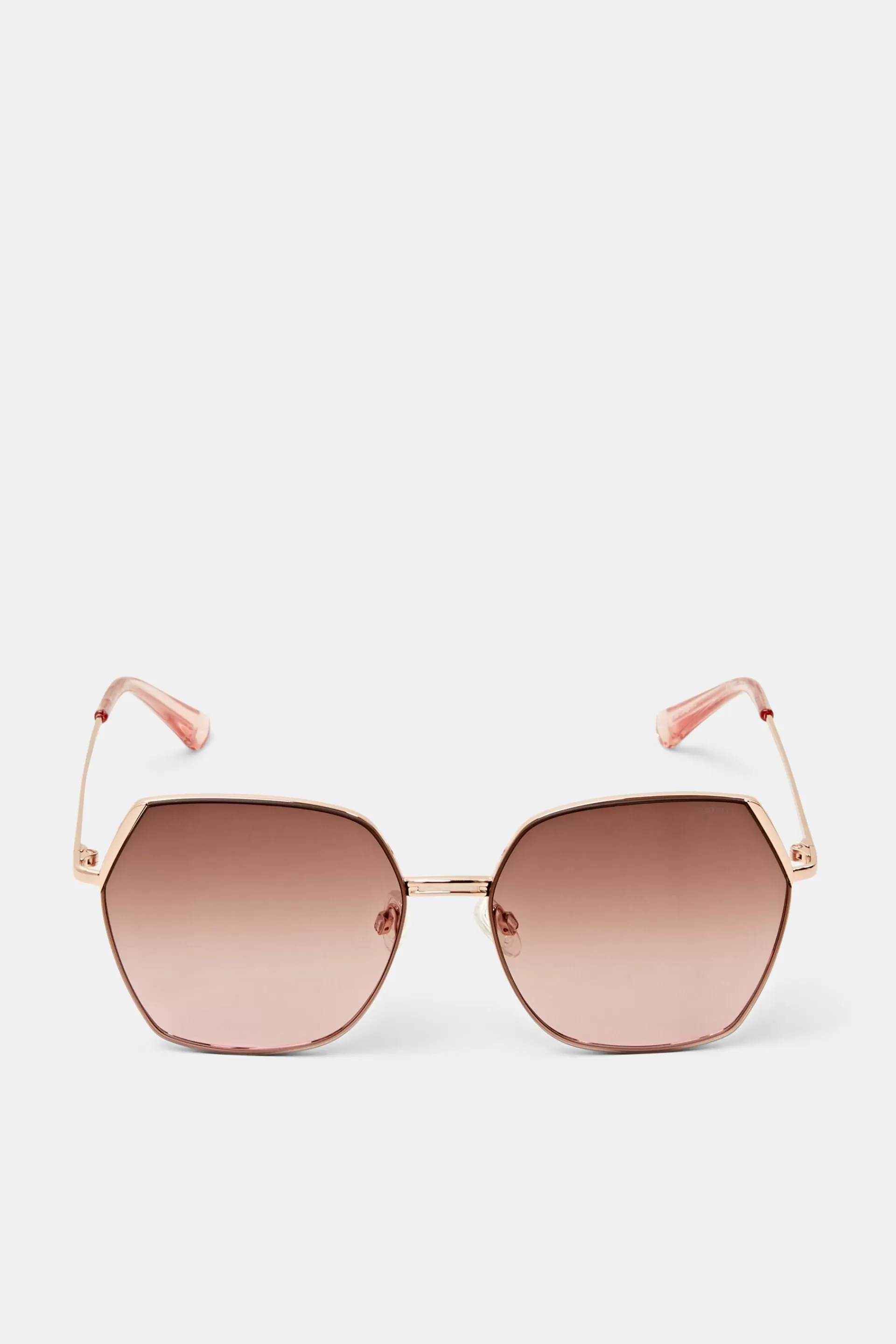 Oversize Sonnenbrille mit Metallgestell-ESPRIT Shop