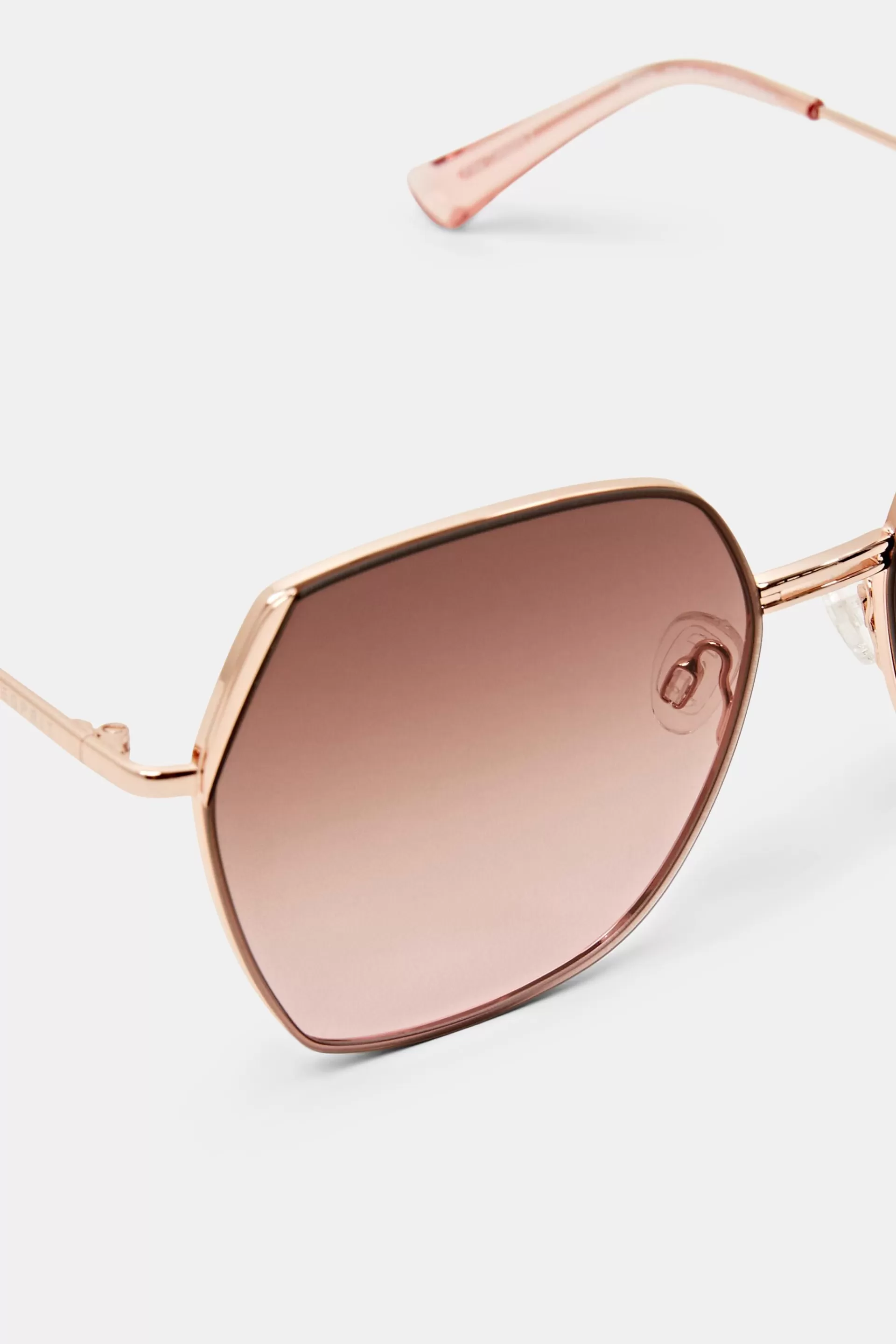 Oversize Sonnenbrille mit Metallgestell-ESPRIT Shop