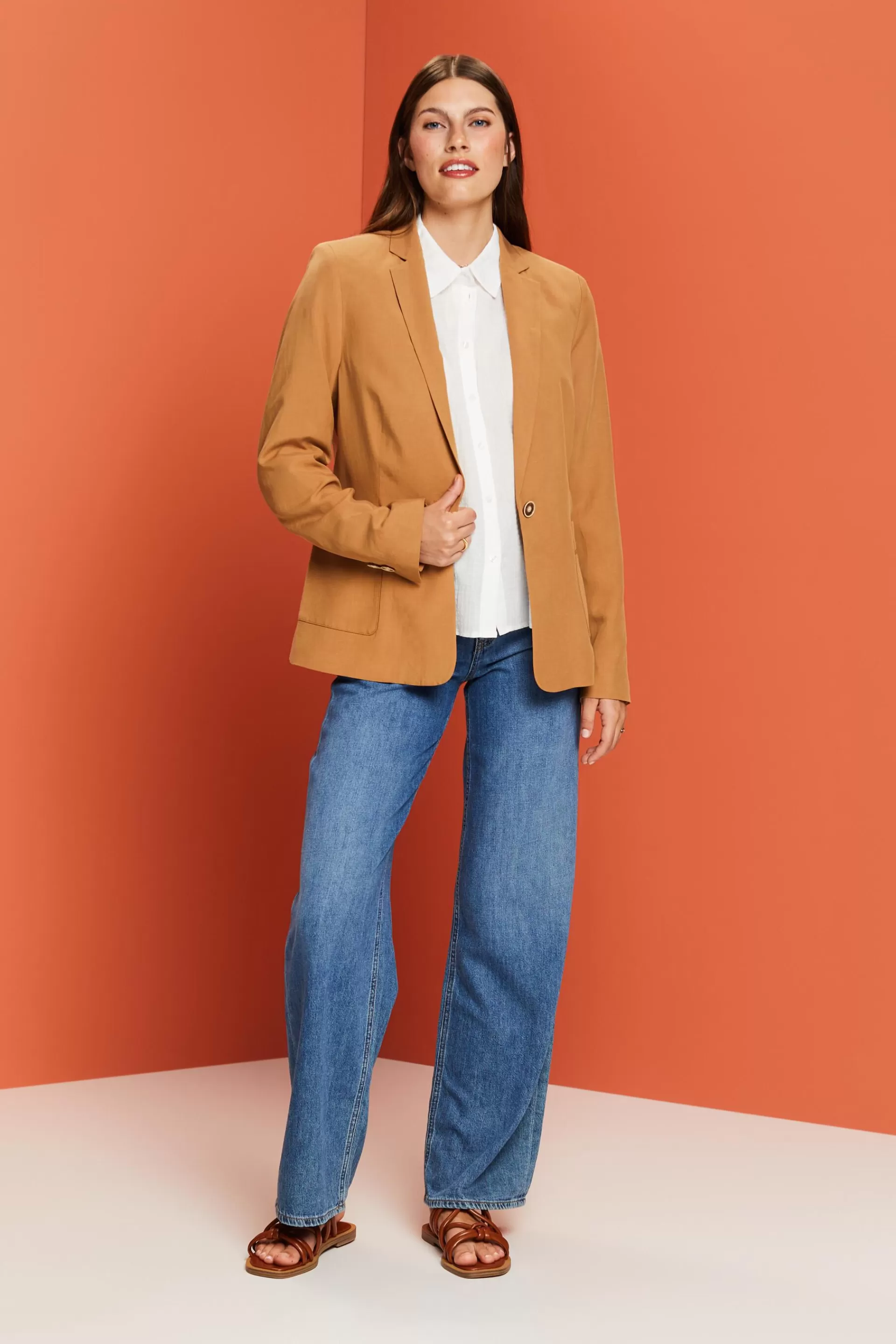 Oversize-Bluse, 100 % Baumwolle-ESPRIT Online