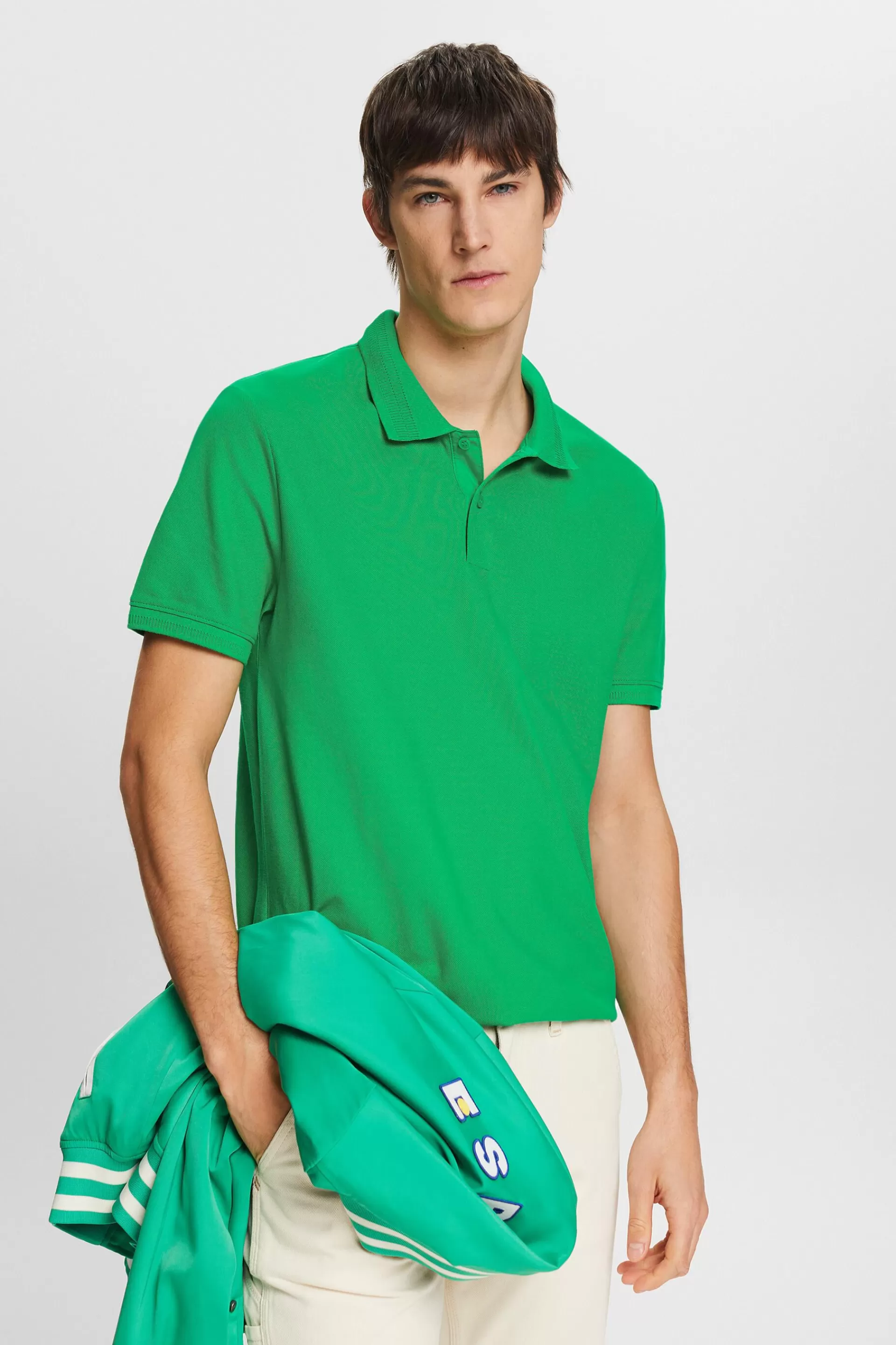 Poloshirt aus Baumwoll-Piqué-ESPRIT Fashion