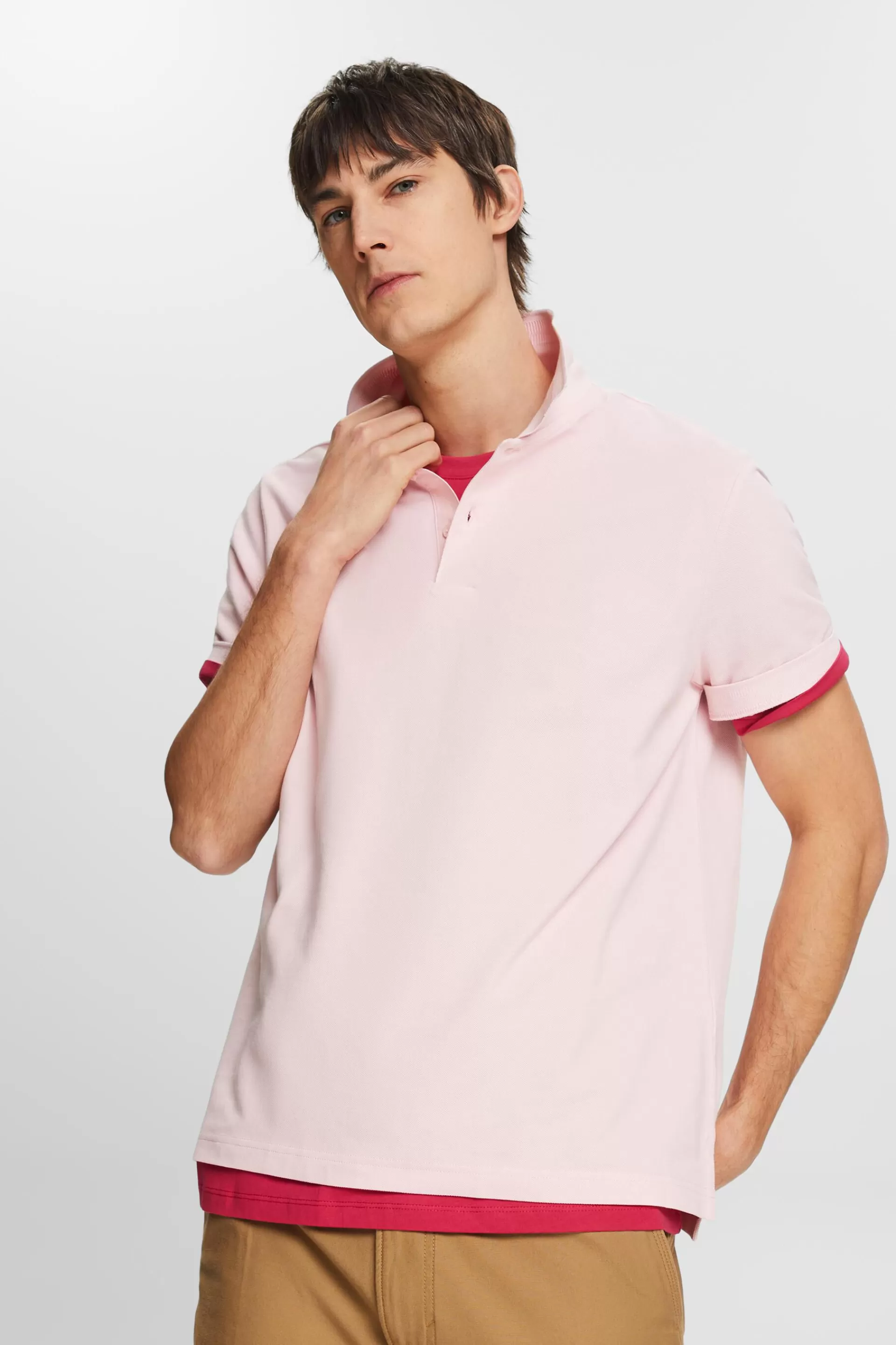 Poloshirt aus Baumwoll-Piqué-ESPRIT Hot