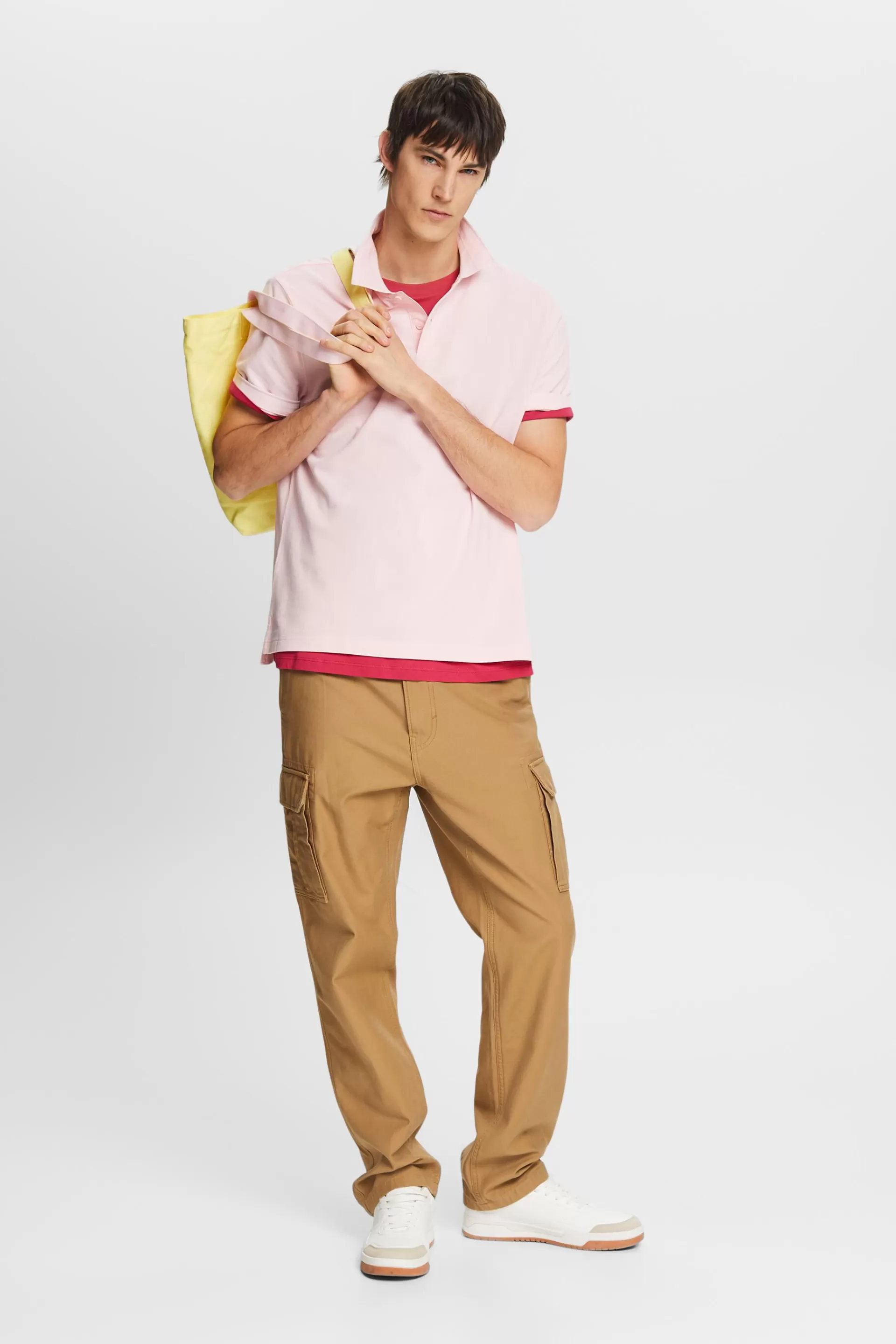 Poloshirt aus Baumwoll-Piqué-ESPRIT Hot