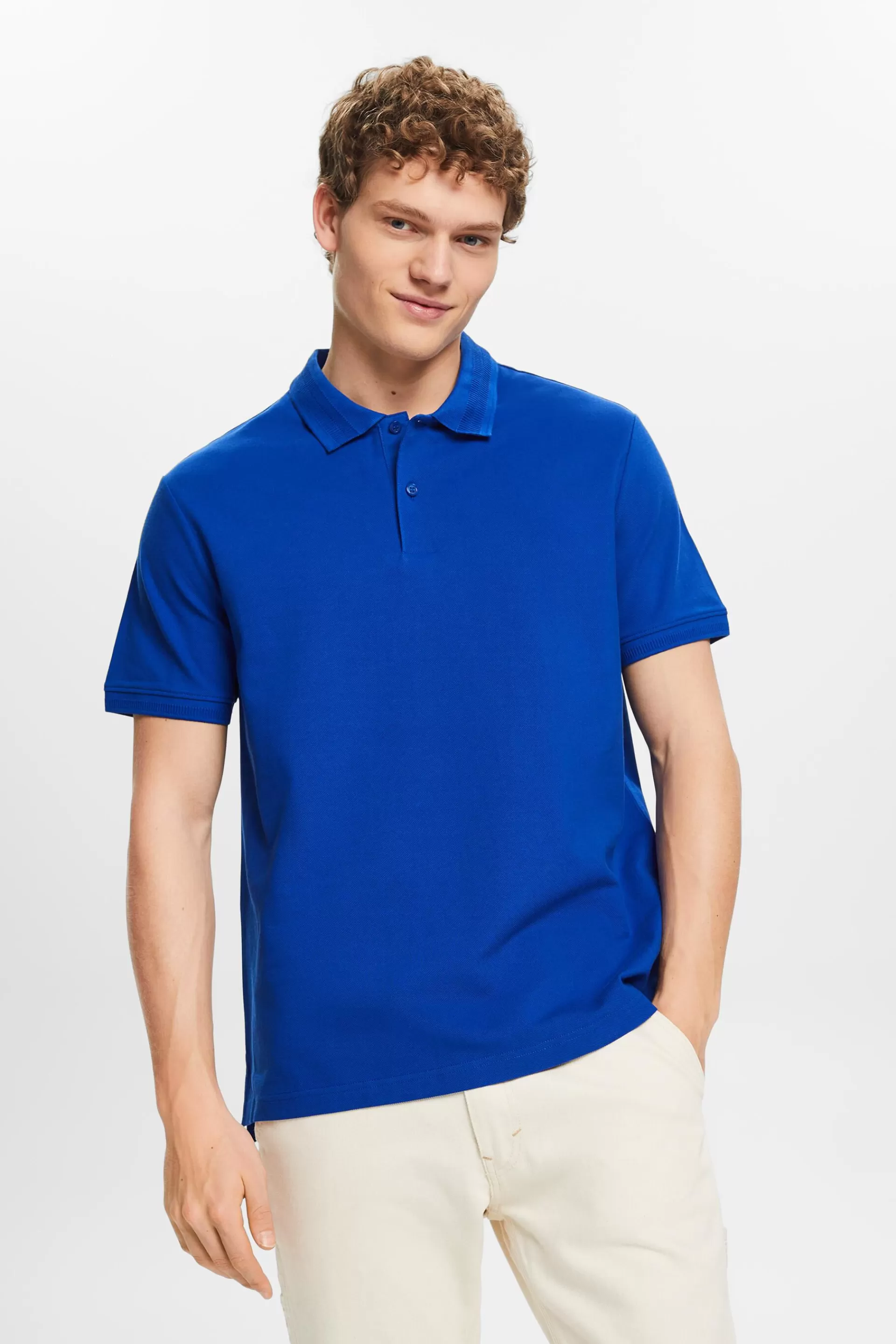 Poloshirt aus Baumwoll-Piqué-ESPRIT Cheap