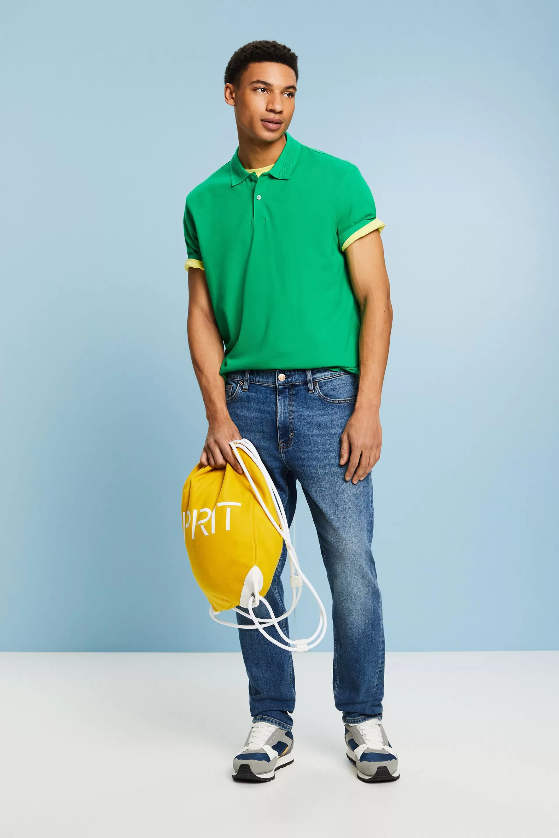 Poloshirt aus Baumwoll-Piqué-ESPRIT Best Sale