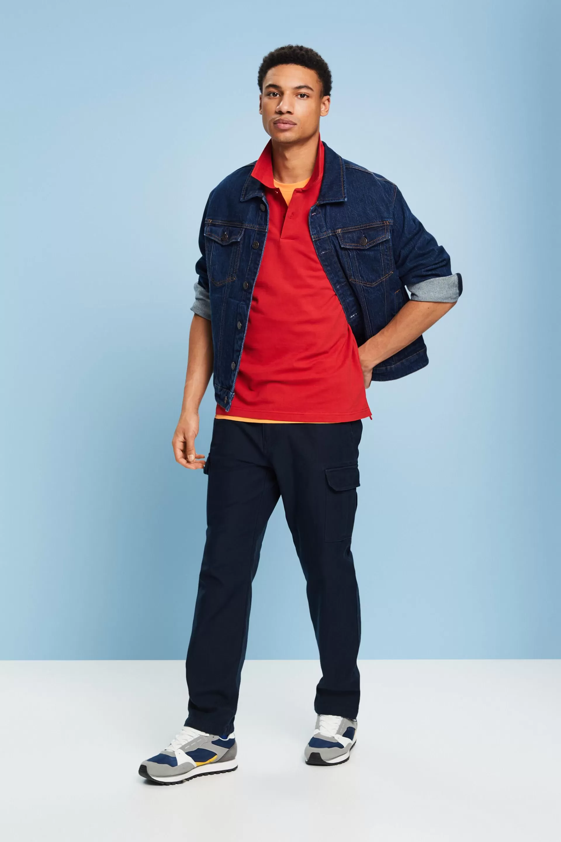 Poloshirt aus Baumwoll-Piqué-ESPRIT Clearance