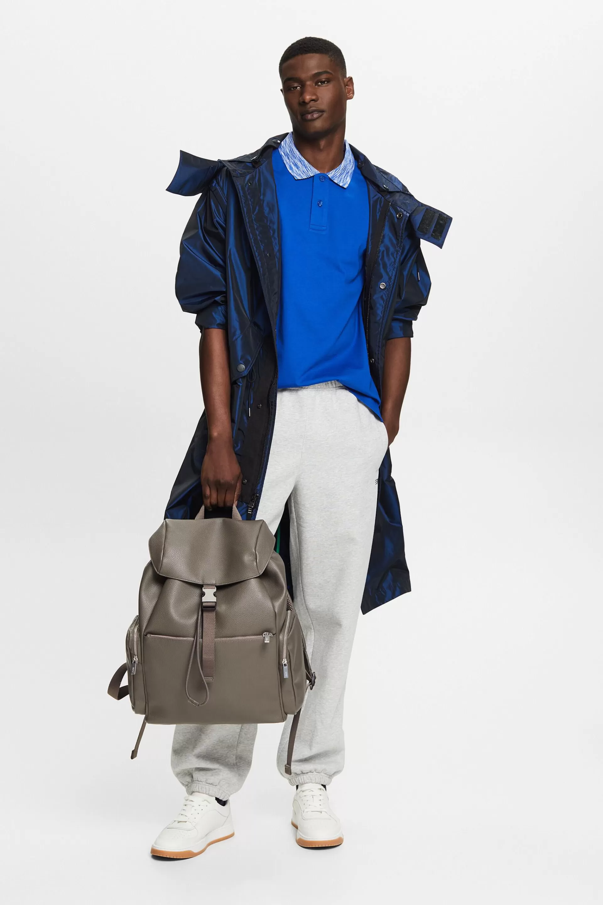 Poloshirt mit Kragen im Space-Dye-Look-ESPRIT Cheap