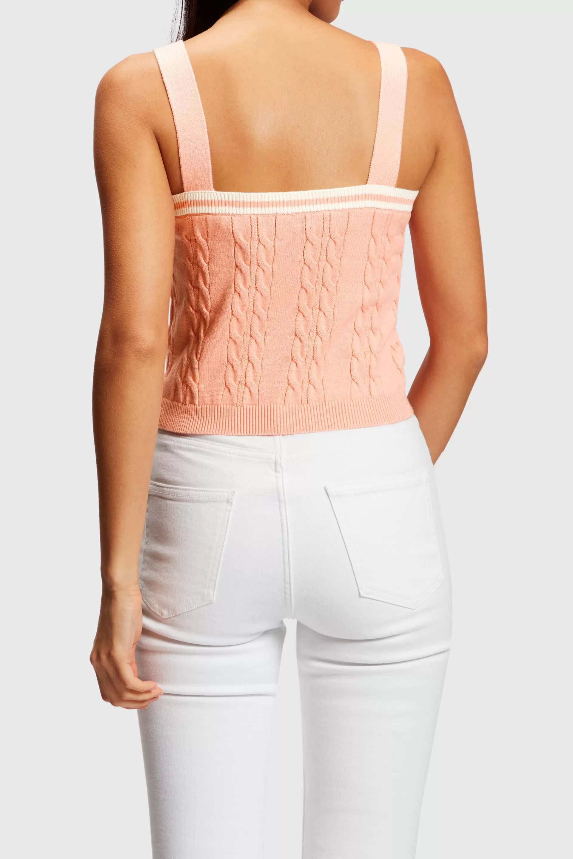Pullover Camisole mit Zopfmuster und Delfin-Logo-ESPRIT Fashion