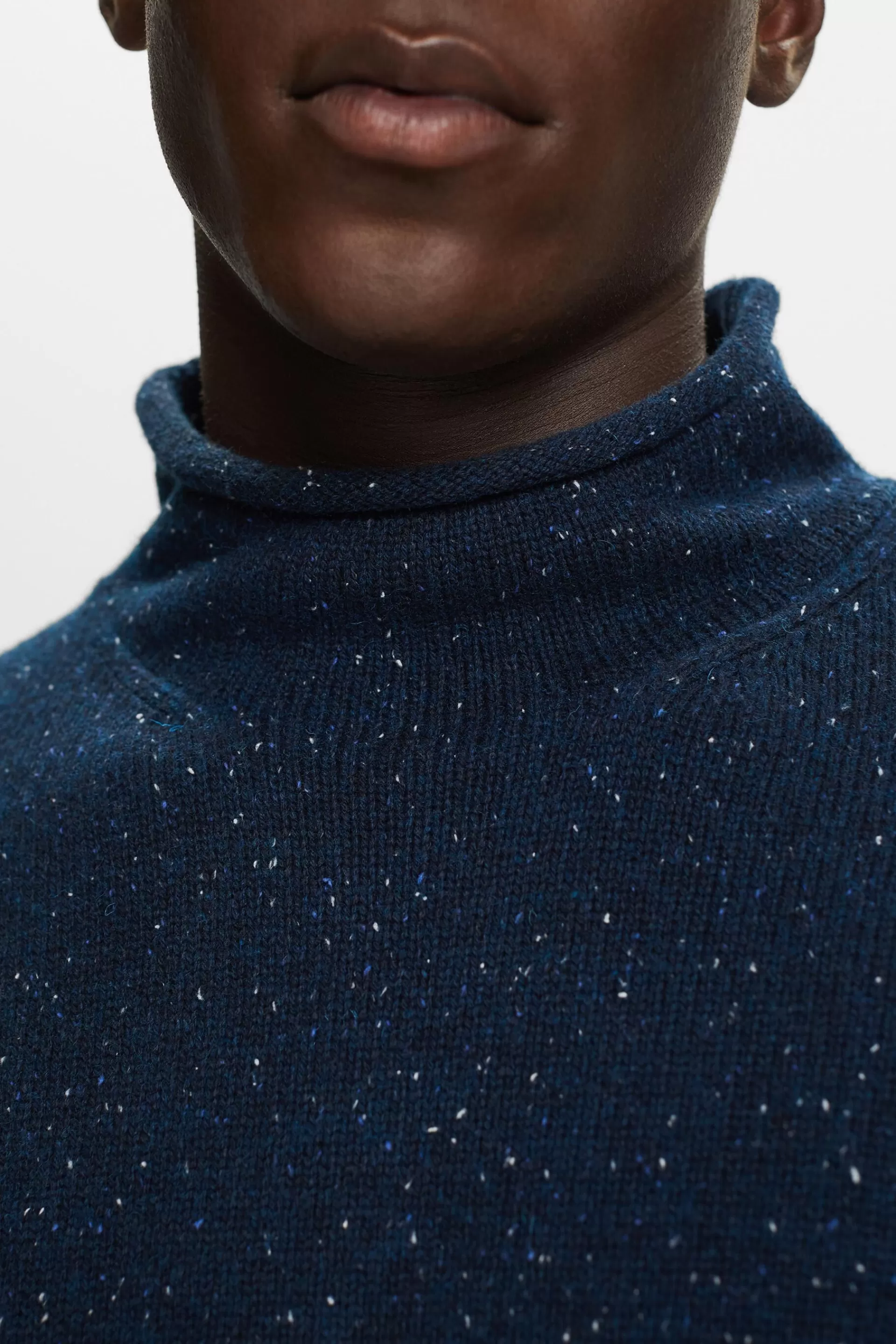 Pullover mit Stehkragen aus Wollmix-ESPRIT Store