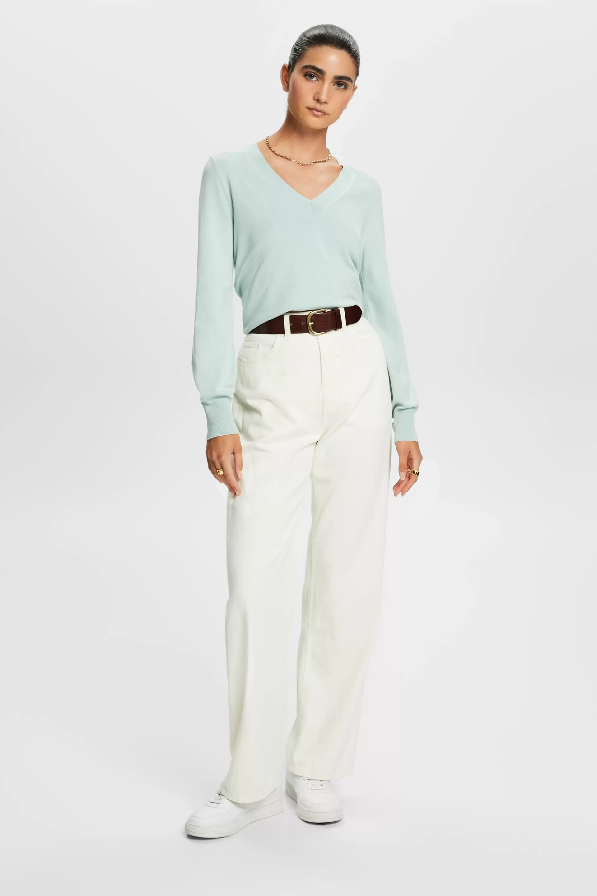 Pullover mit V-Ausschnitt-ESPRIT Cheap