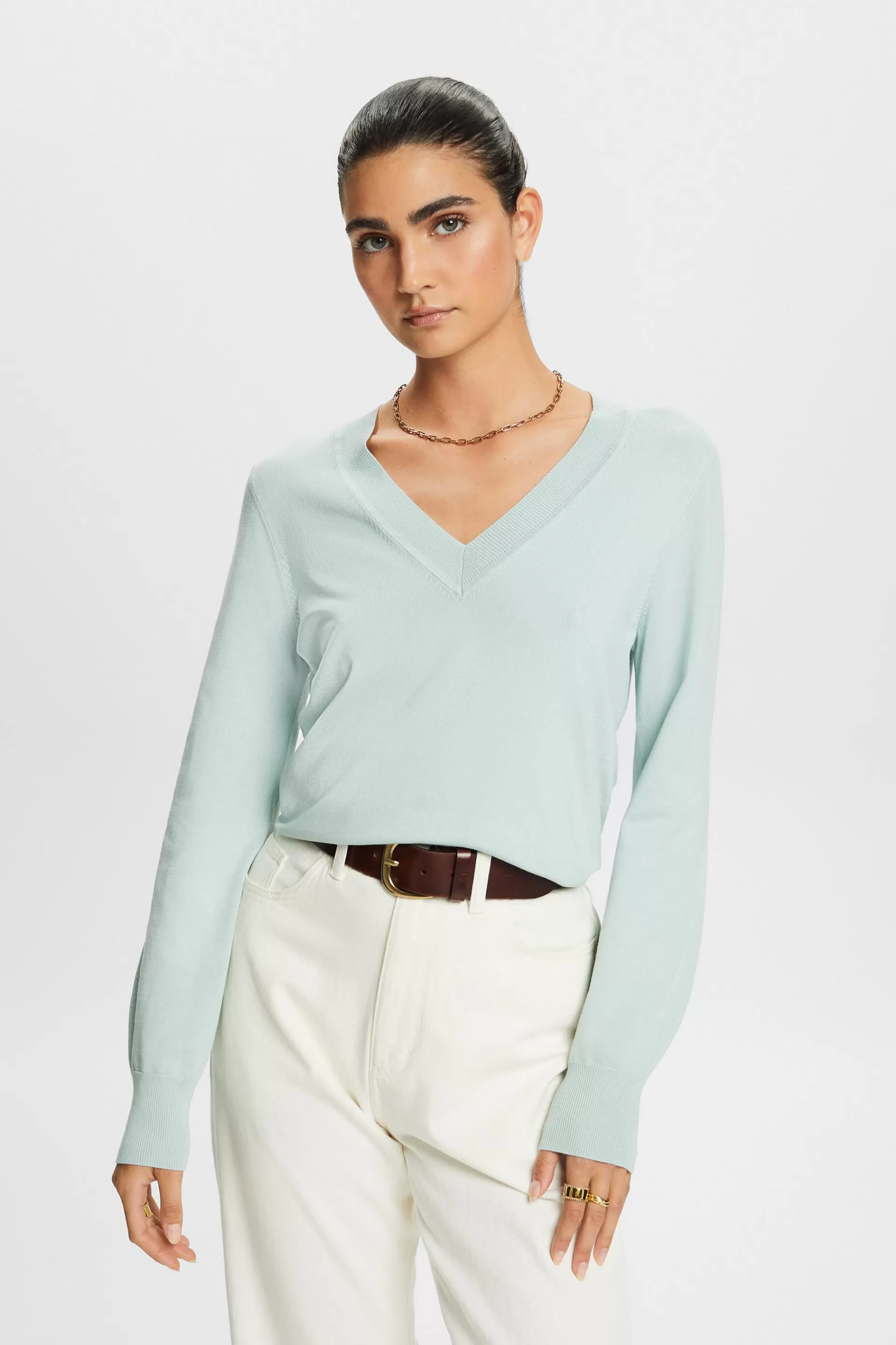 Pullover mit V-Ausschnitt-ESPRIT Cheap