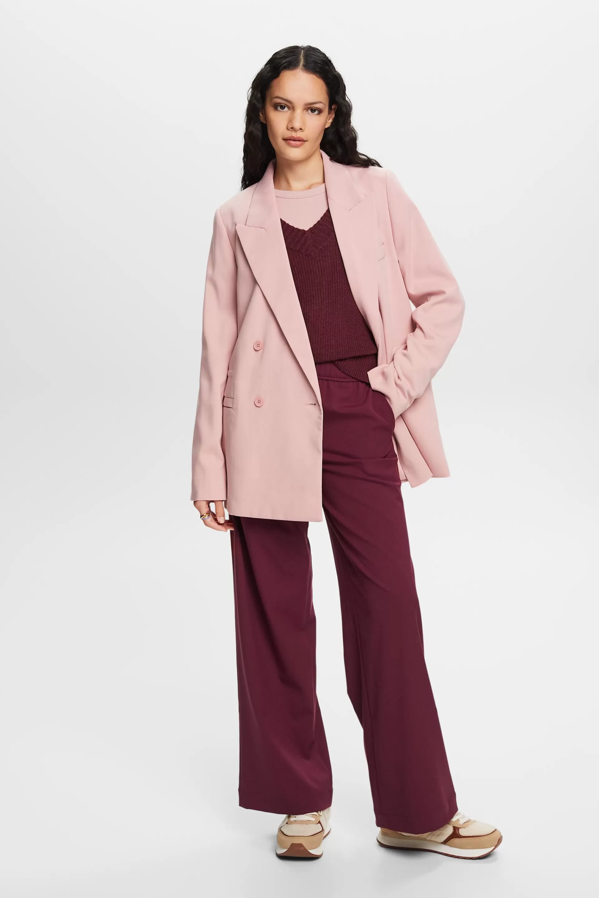 Pullover mit V-Ausschnitt, Wollmix-ESPRIT Best Sale