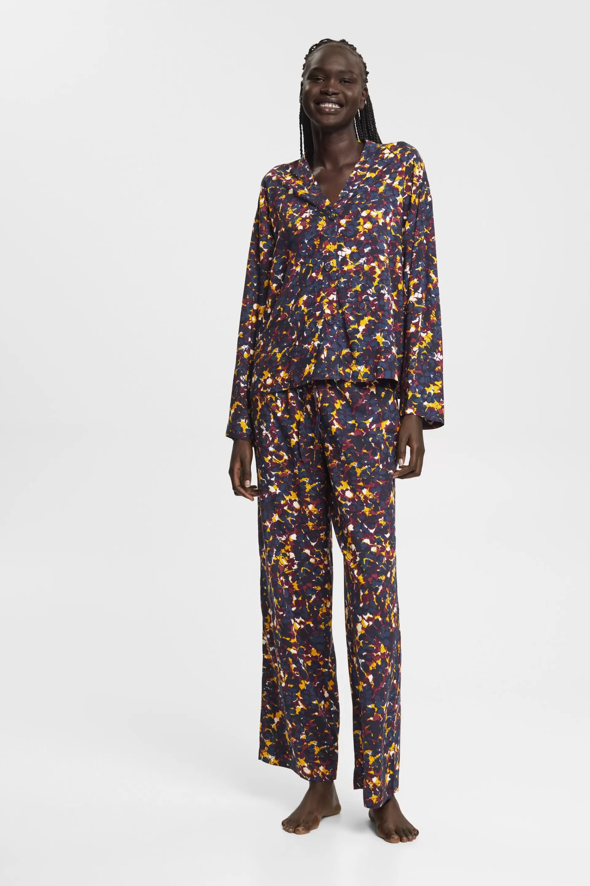 Pyjama mit Allover-Print-ESPRIT Best Sale