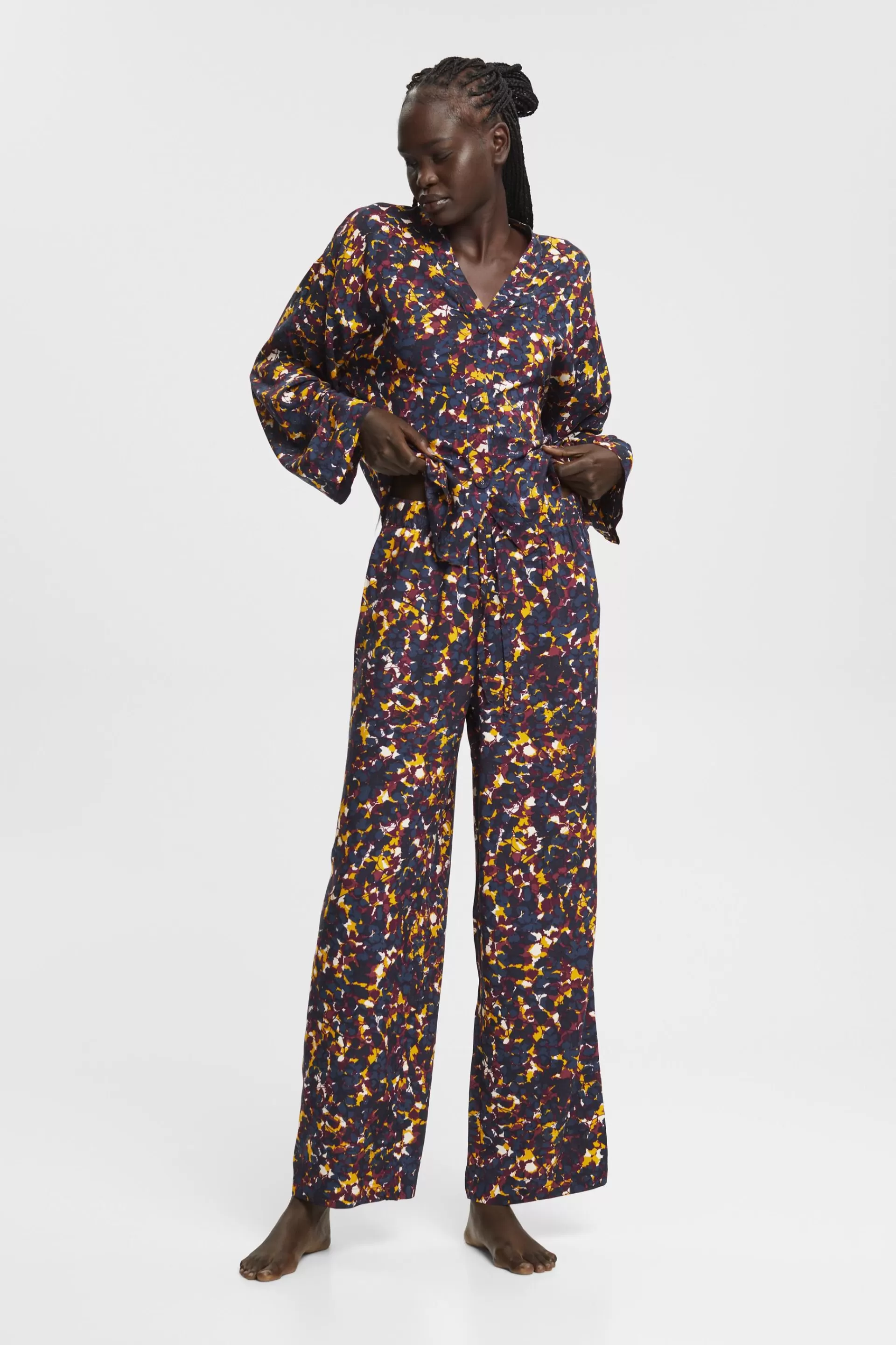 Pyjama mit Allover-Print-ESPRIT Best Sale