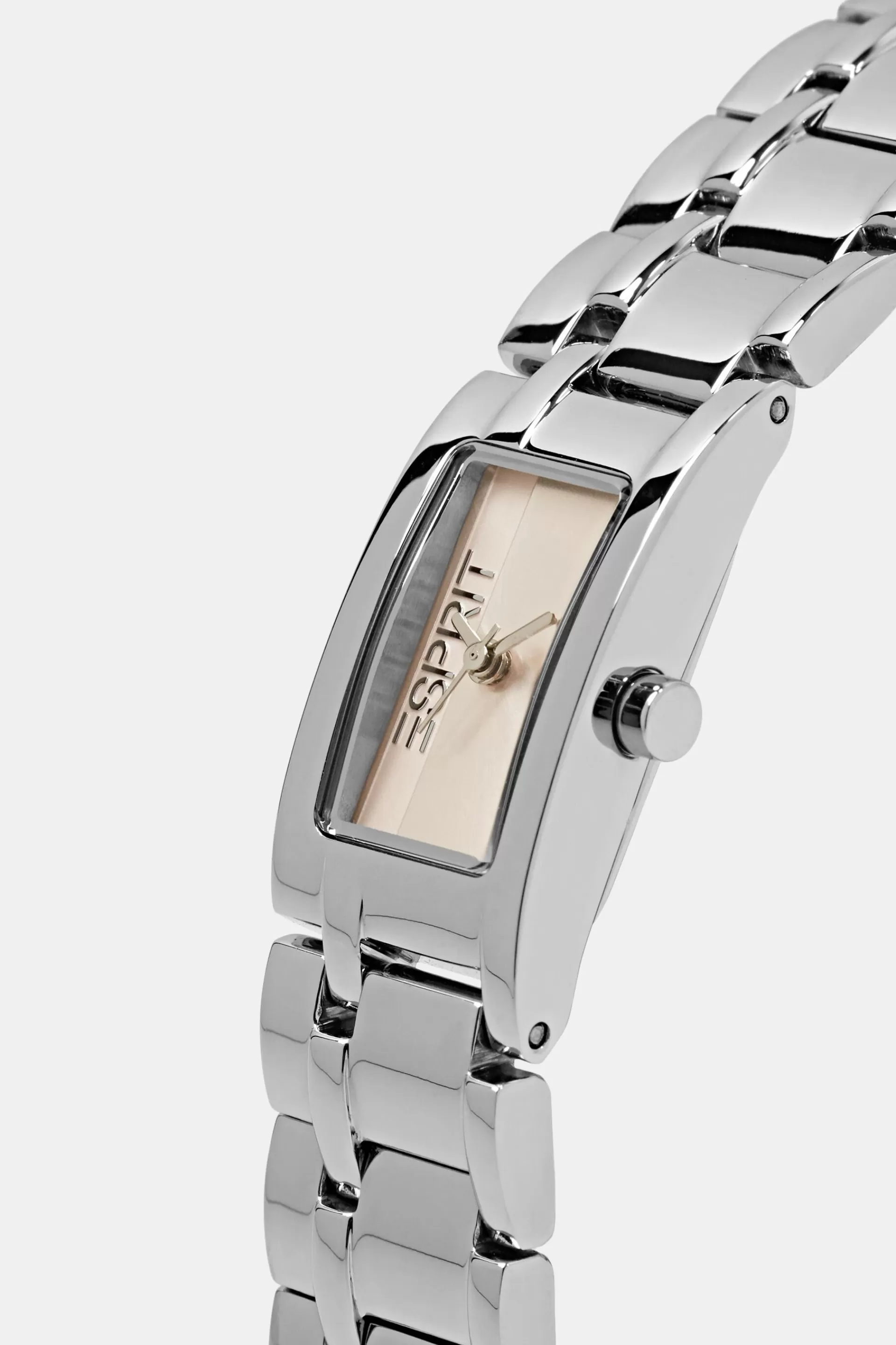 Quadratische Armbanduhr aus Edelstahl-ESPRIT Sale