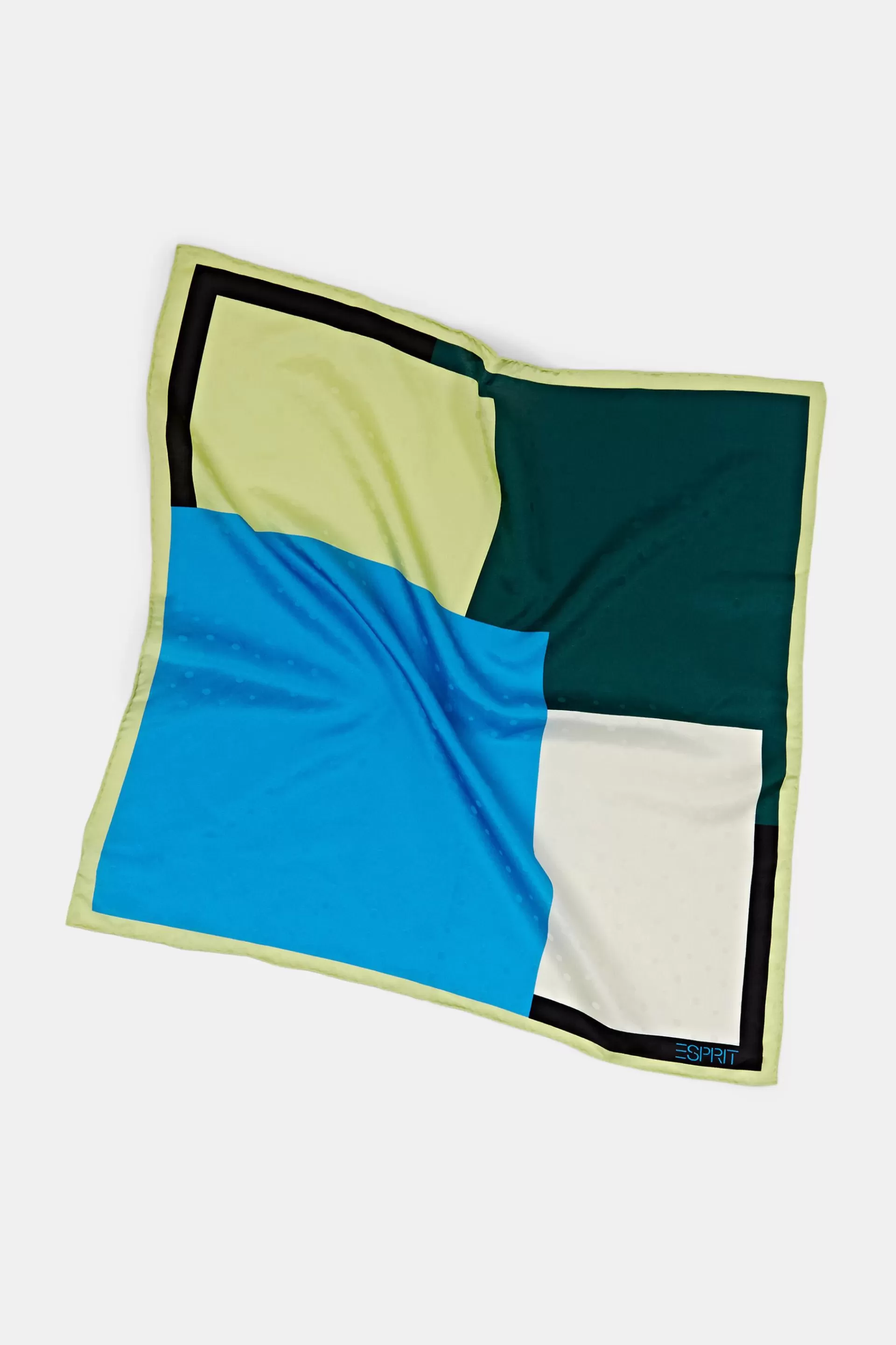 Quadratisches Bandana aus Seiden-Mix mit Print-ESPRIT New