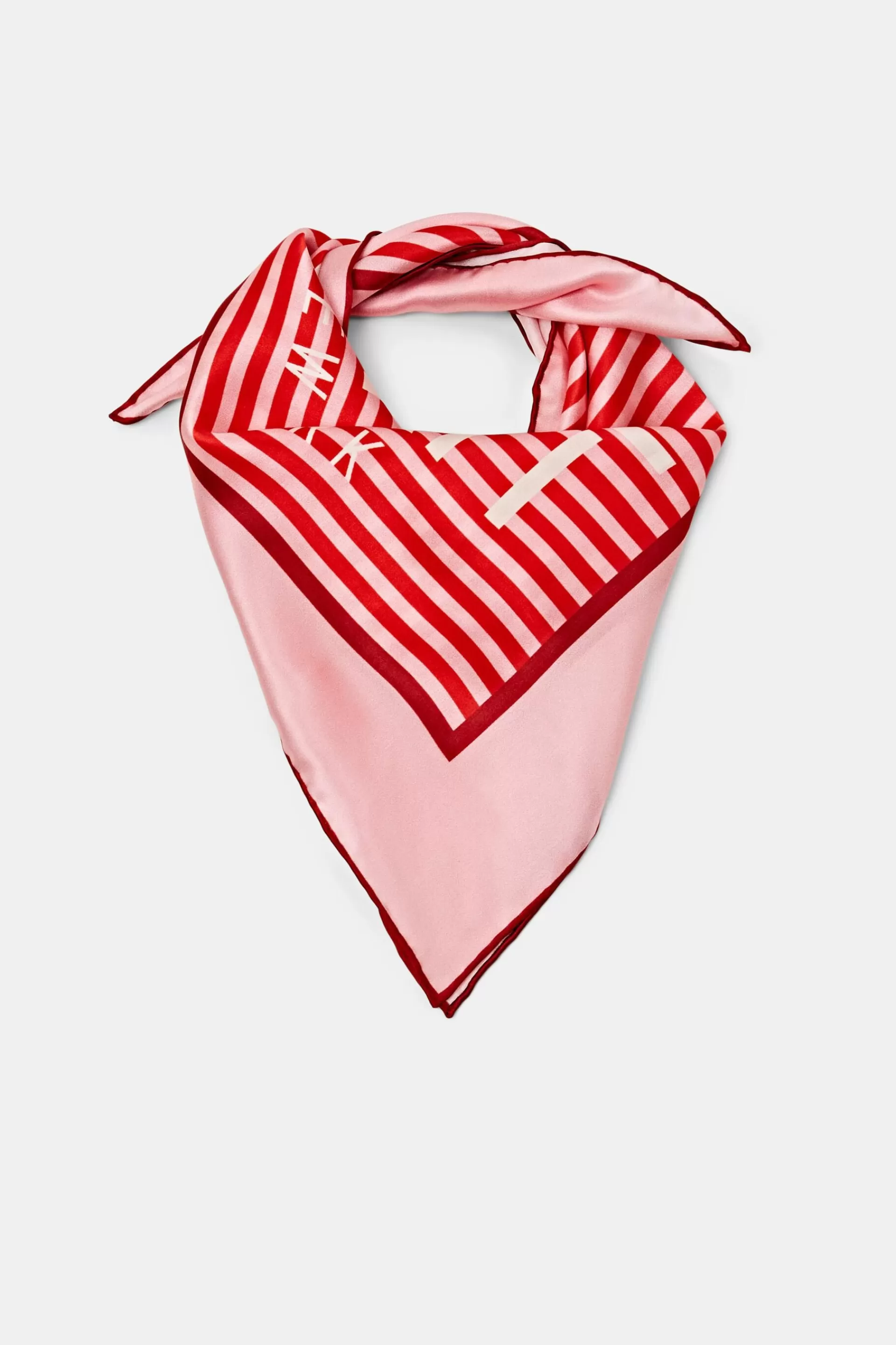 Quadratisches Seiden-Bandana mit Print-ESPRIT Shop