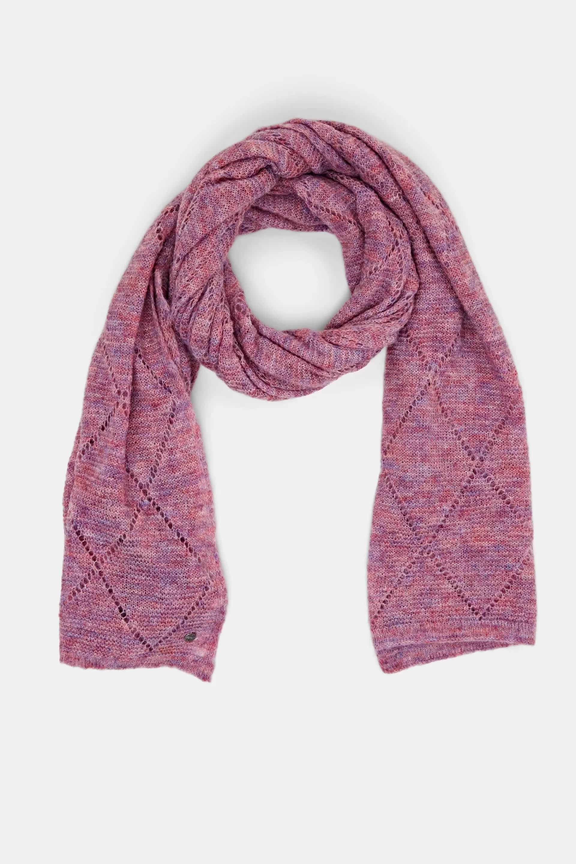 Recycelt: Ajour-Schal mit Wolle-ESPRIT Discount