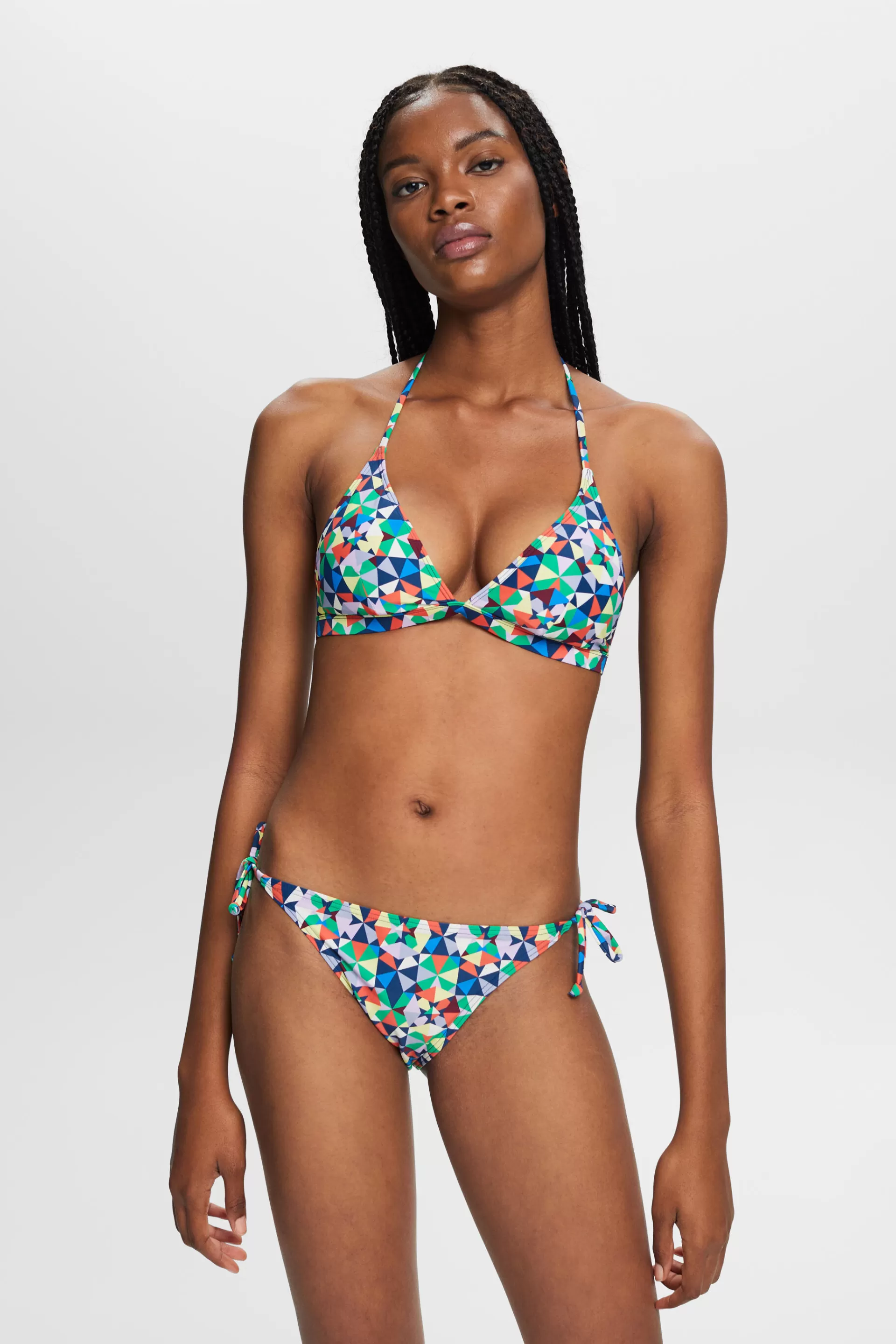 Recycelt: Bikinihose zum seitlichen Binden-ESPRIT Outlet