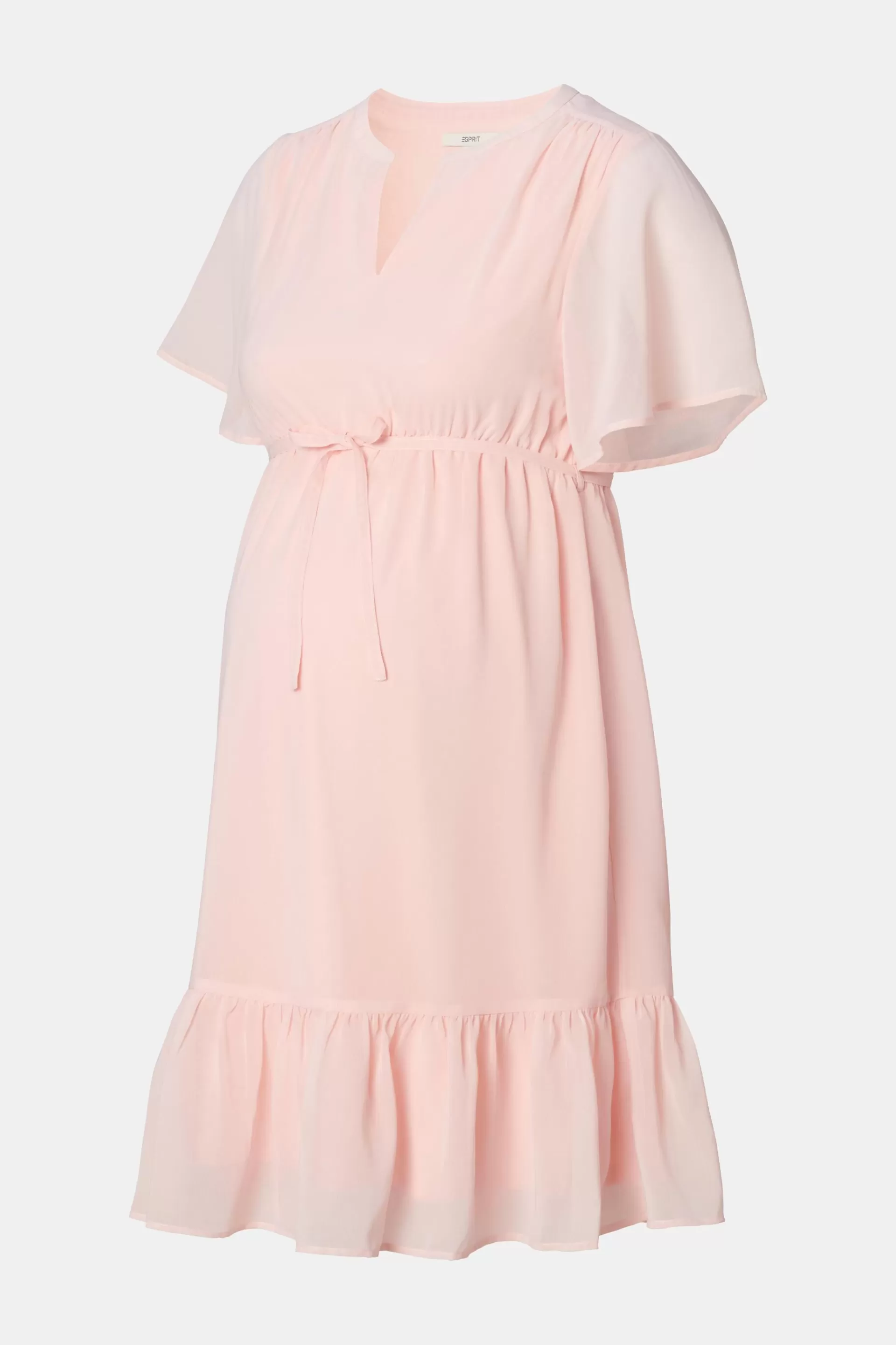 Recycelt: Chiffonkleid mit Volants-ESPRIT Hot