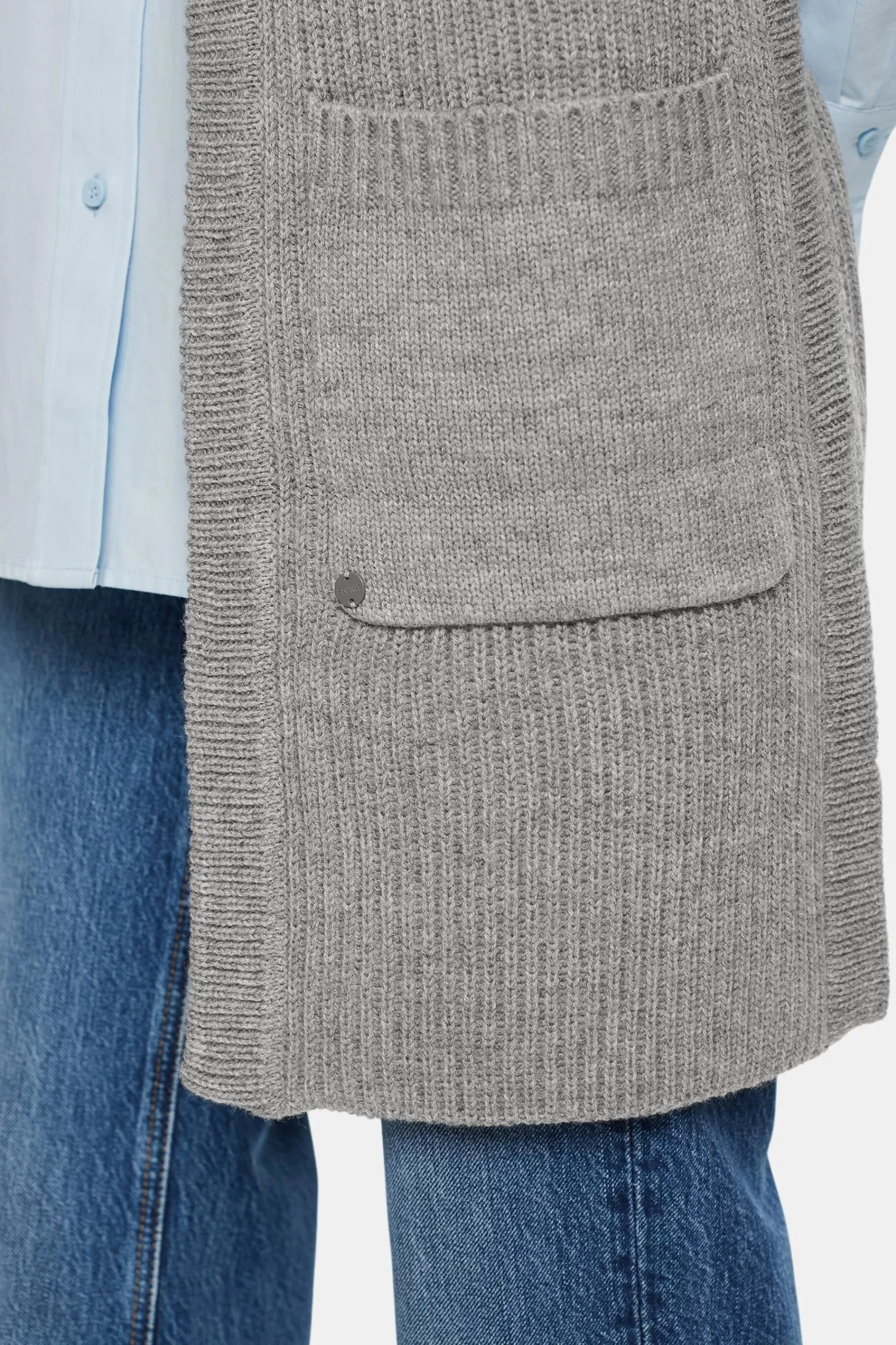 Recycelt: Langer ärmelloser Cardigan-ESPRIT Flash Sale