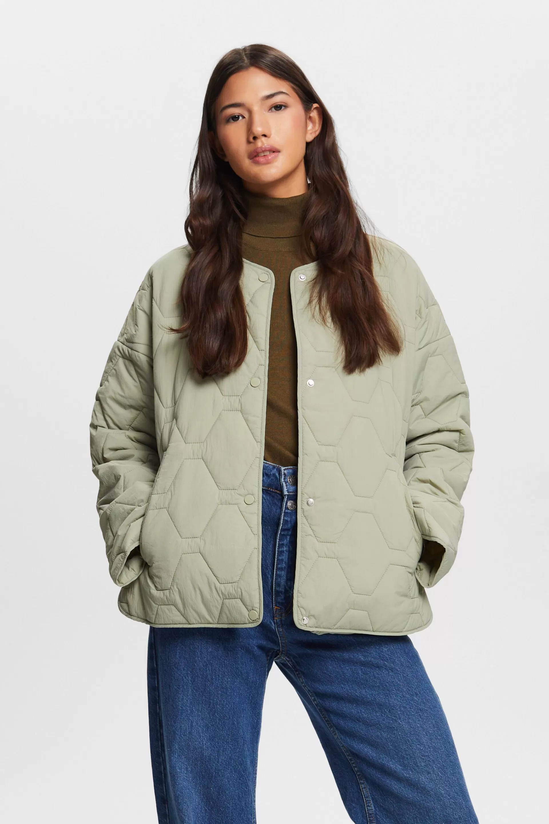 Recycelt: leichte Steppjacke-ESPRIT Discount