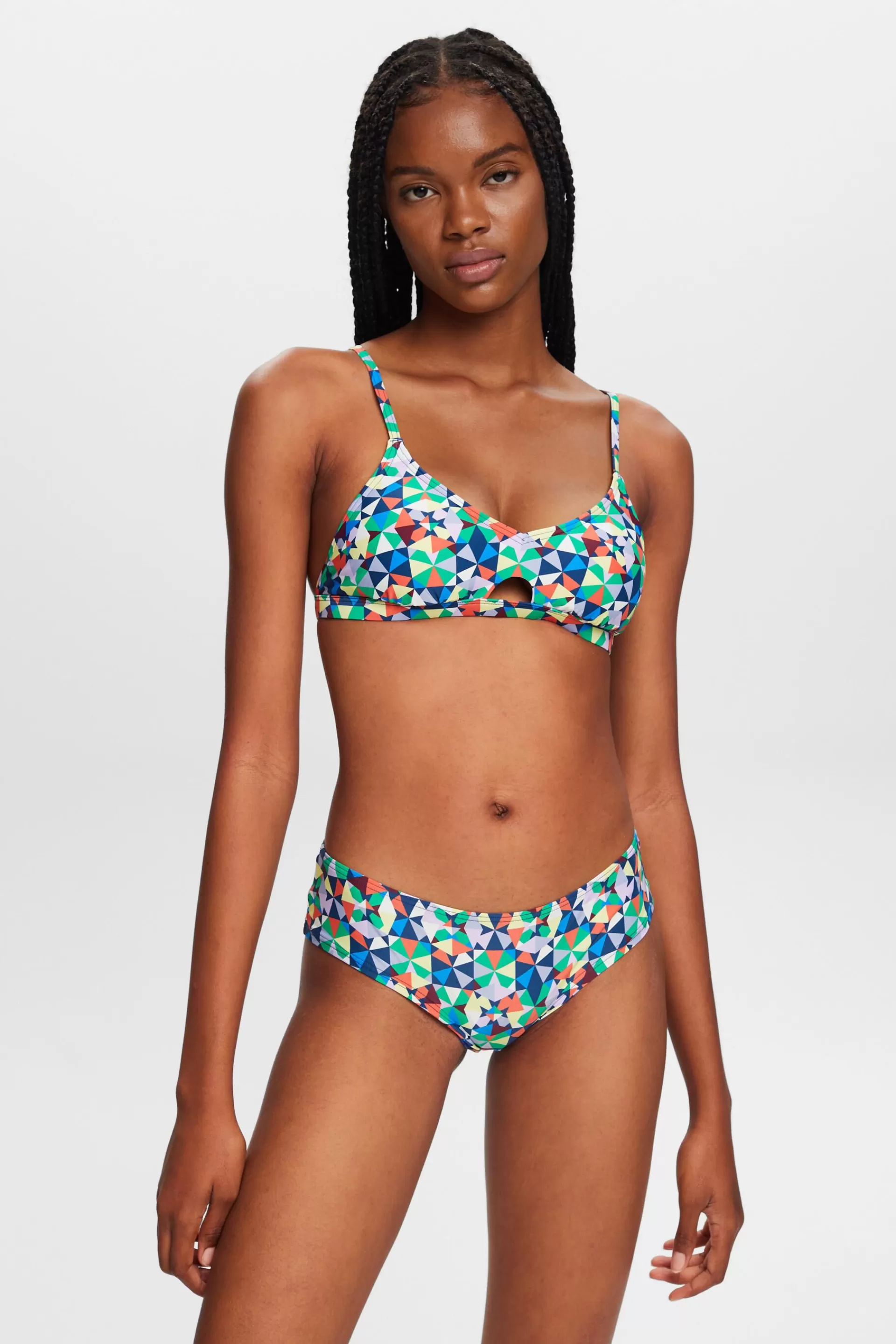 Recycelt: mehrfarbige Bikinihose-ESPRIT Store