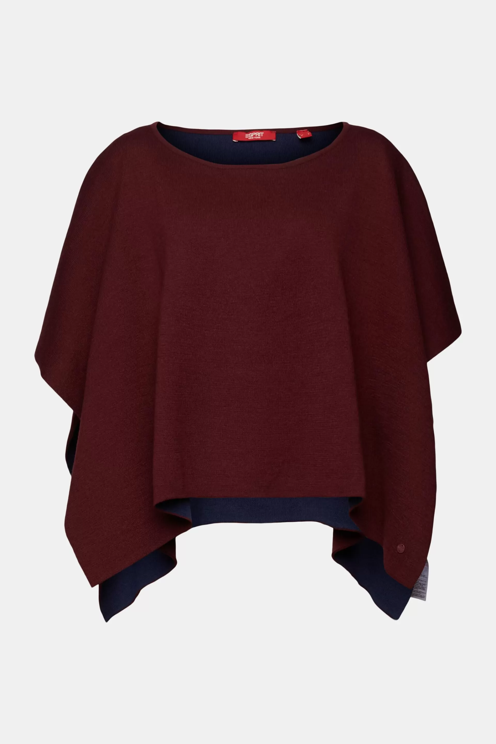 Recycelt: Poncho aus Doubleface-Strick-ESPRIT Sale