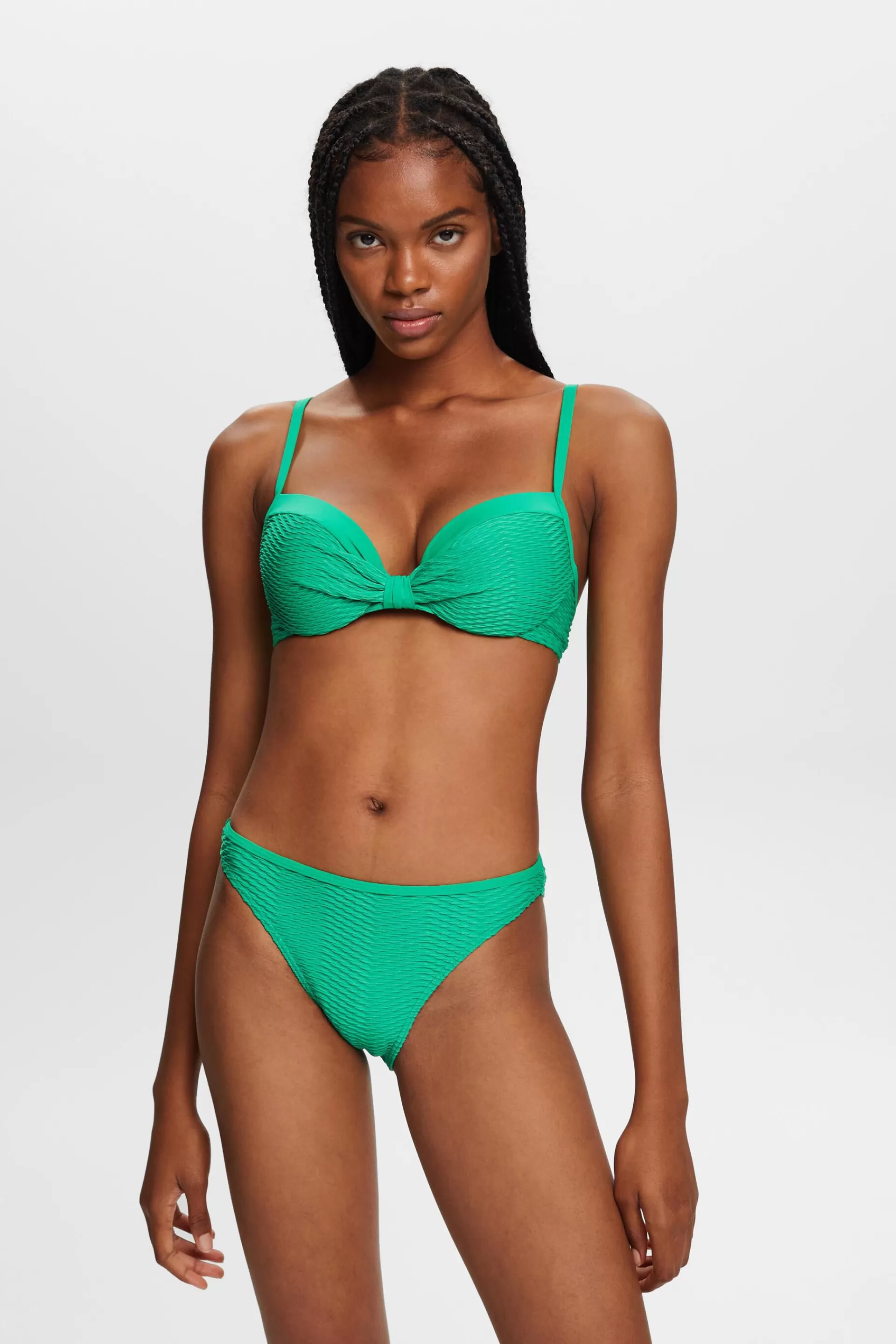 Recycelt: Strukturierte Bikinihose-ESPRIT Discount
