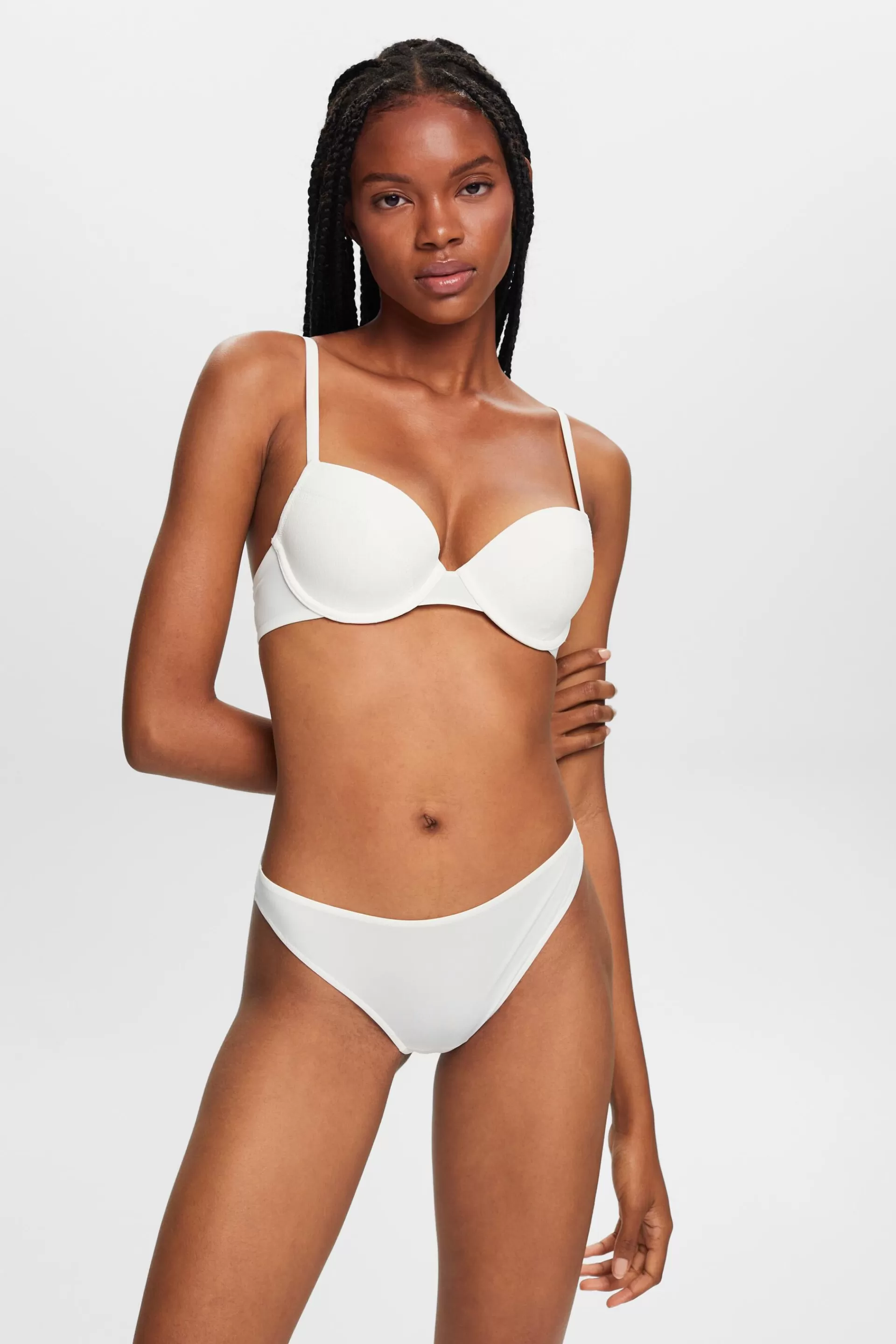Recycelt: Wattierter BH mit Spitzendetails-ESPRIT Store