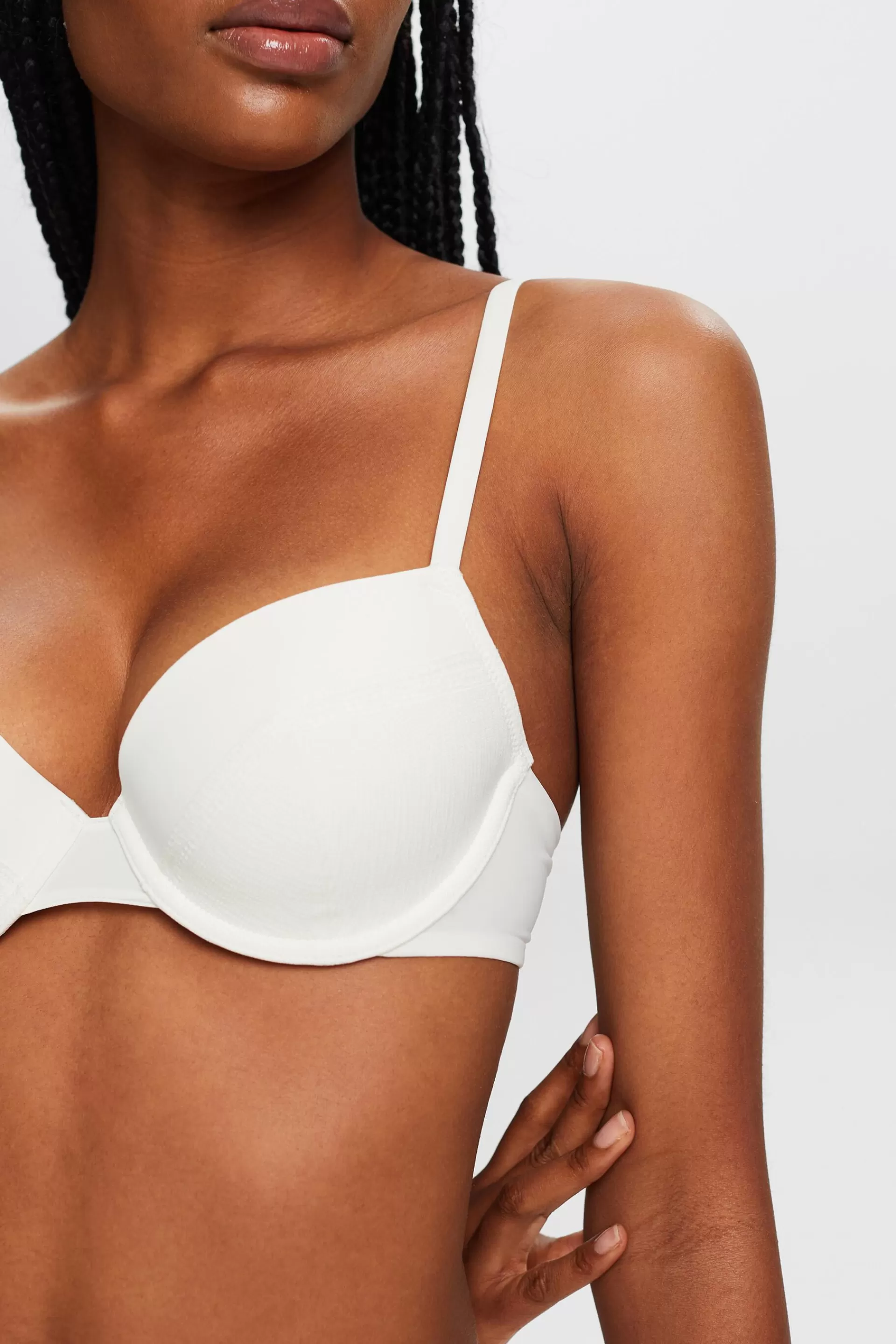 Recycelt: Wattierter BH mit Spitzendetails-ESPRIT Store