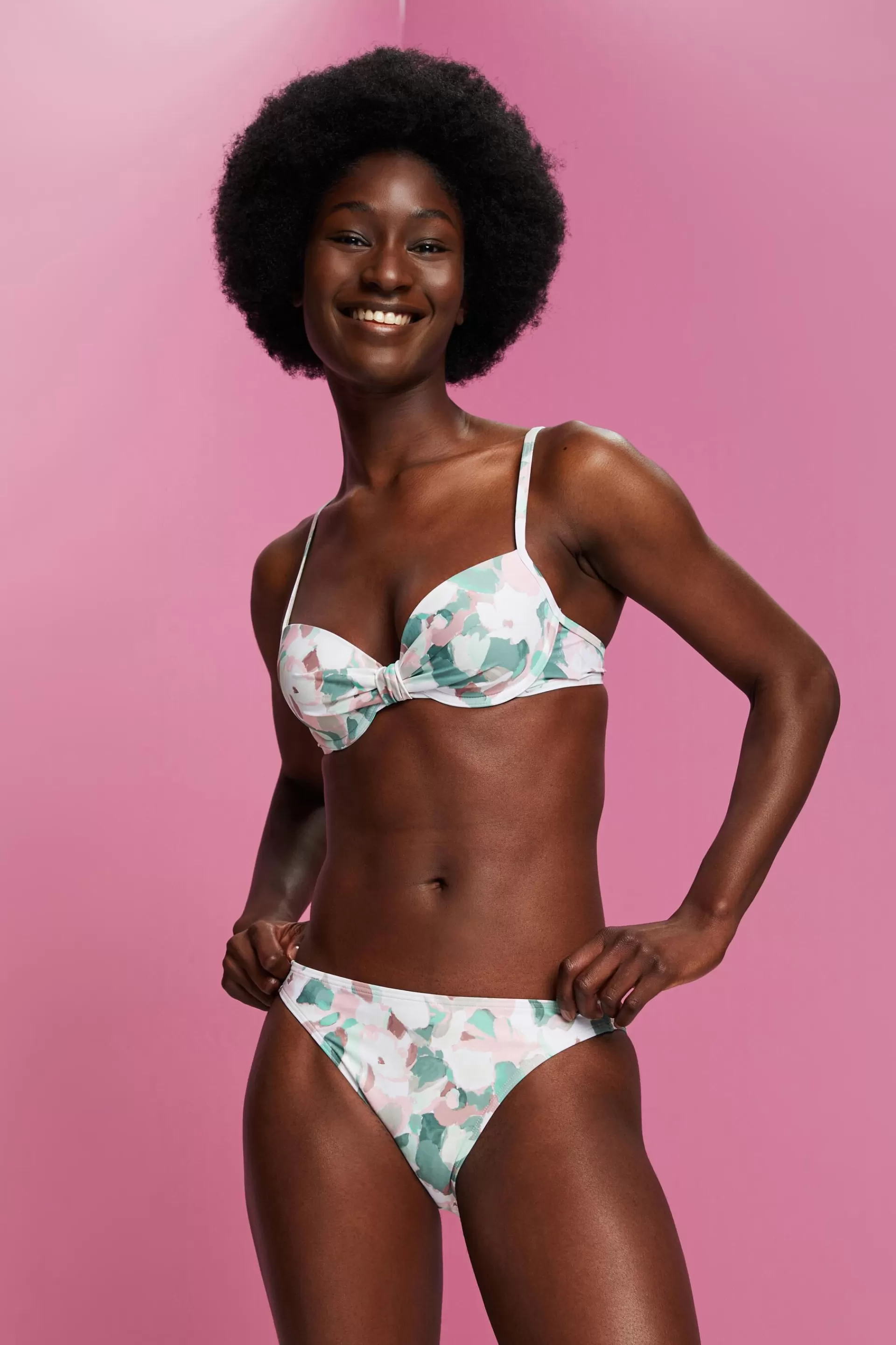 Recycelt: Wattiertes Bügel-Bikinitop-ESPRIT Best Sale