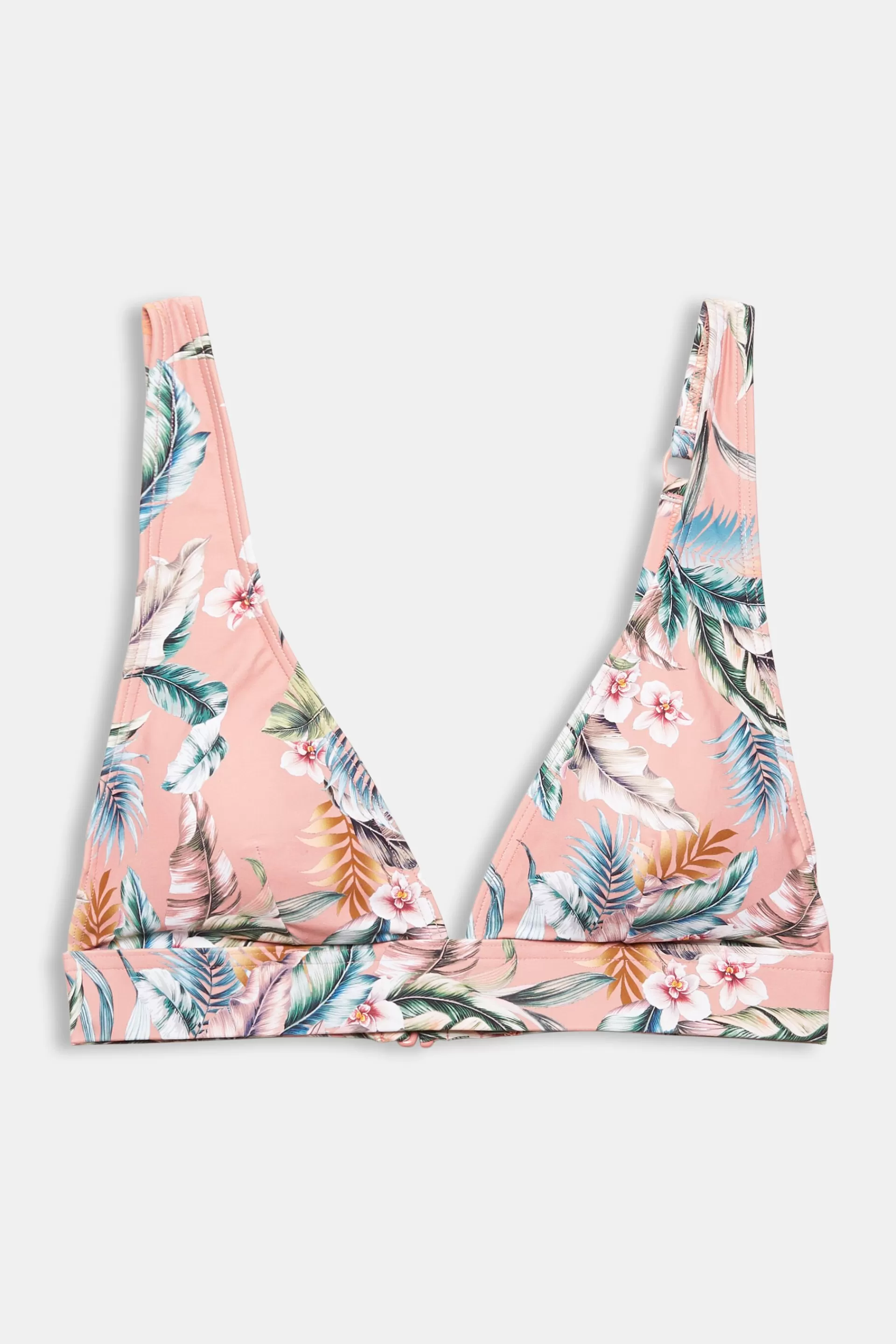 Recycelt: wattiertes Top mit Tropical-Print-ESPRIT Sale