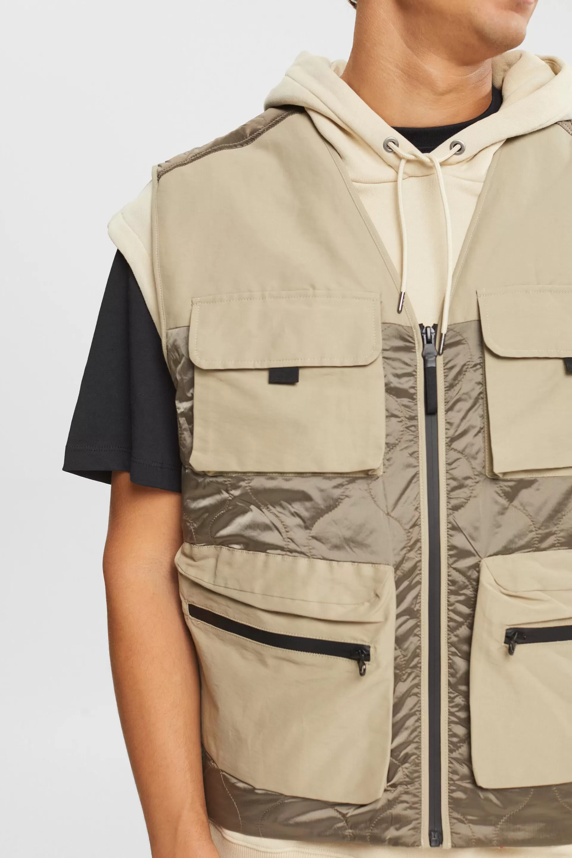 Recycelt: Weste mit Taschen-ESPRIT Outlet