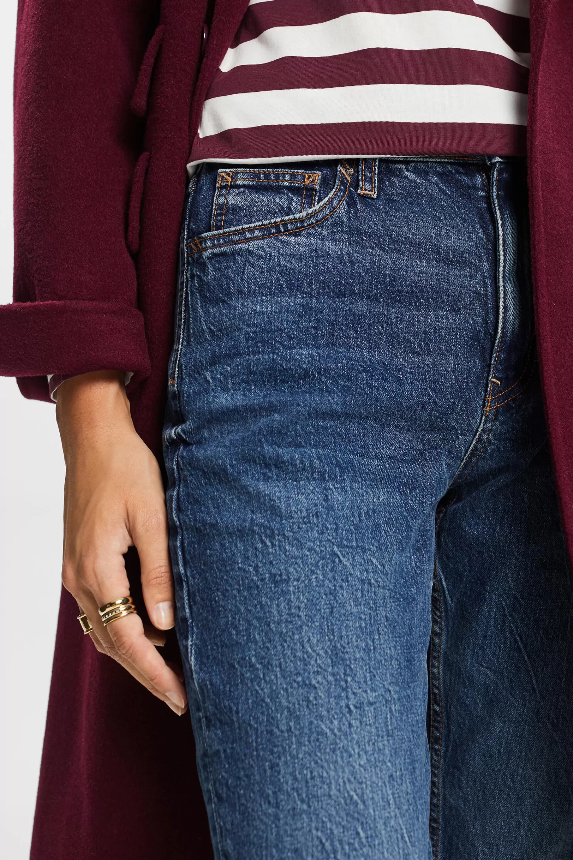 Retro-Classic-Jeans mit hohem Bund-ESPRIT Flash Sale