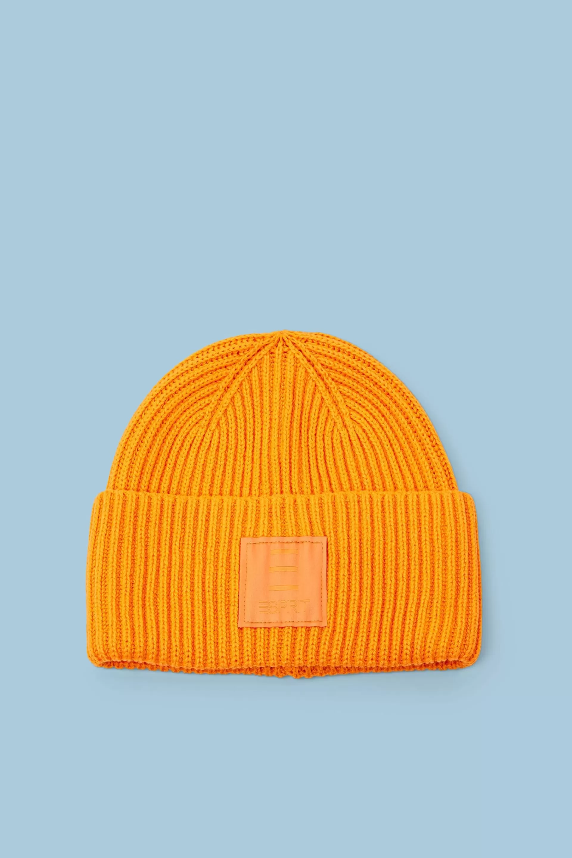 Rippstrick-Beanie aus Baumwolle-ESPRIT Flash Sale