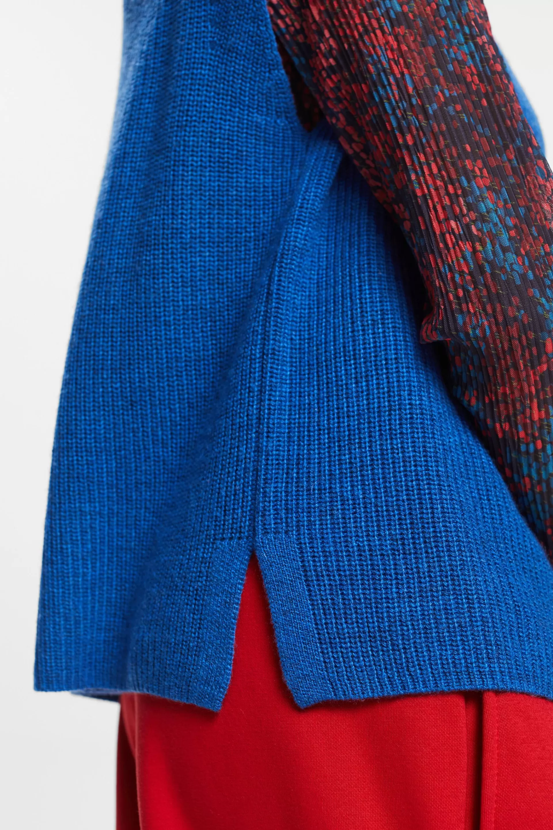 Rippstrickweste aus Wollmix-ESPRIT Fashion