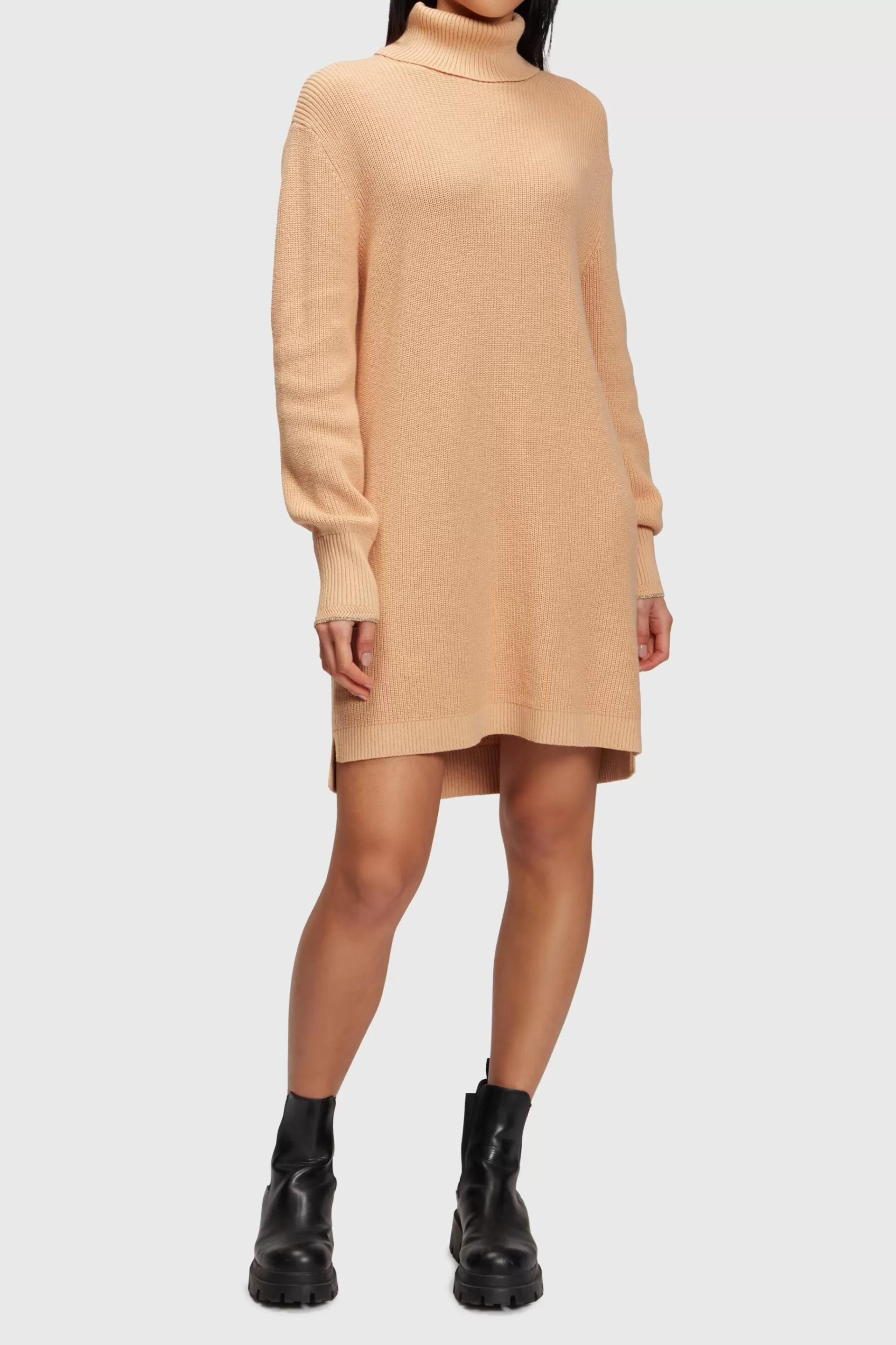 Rollkragen-Strickkleid mit Kaschmiranteil-ESPRIT Cheap