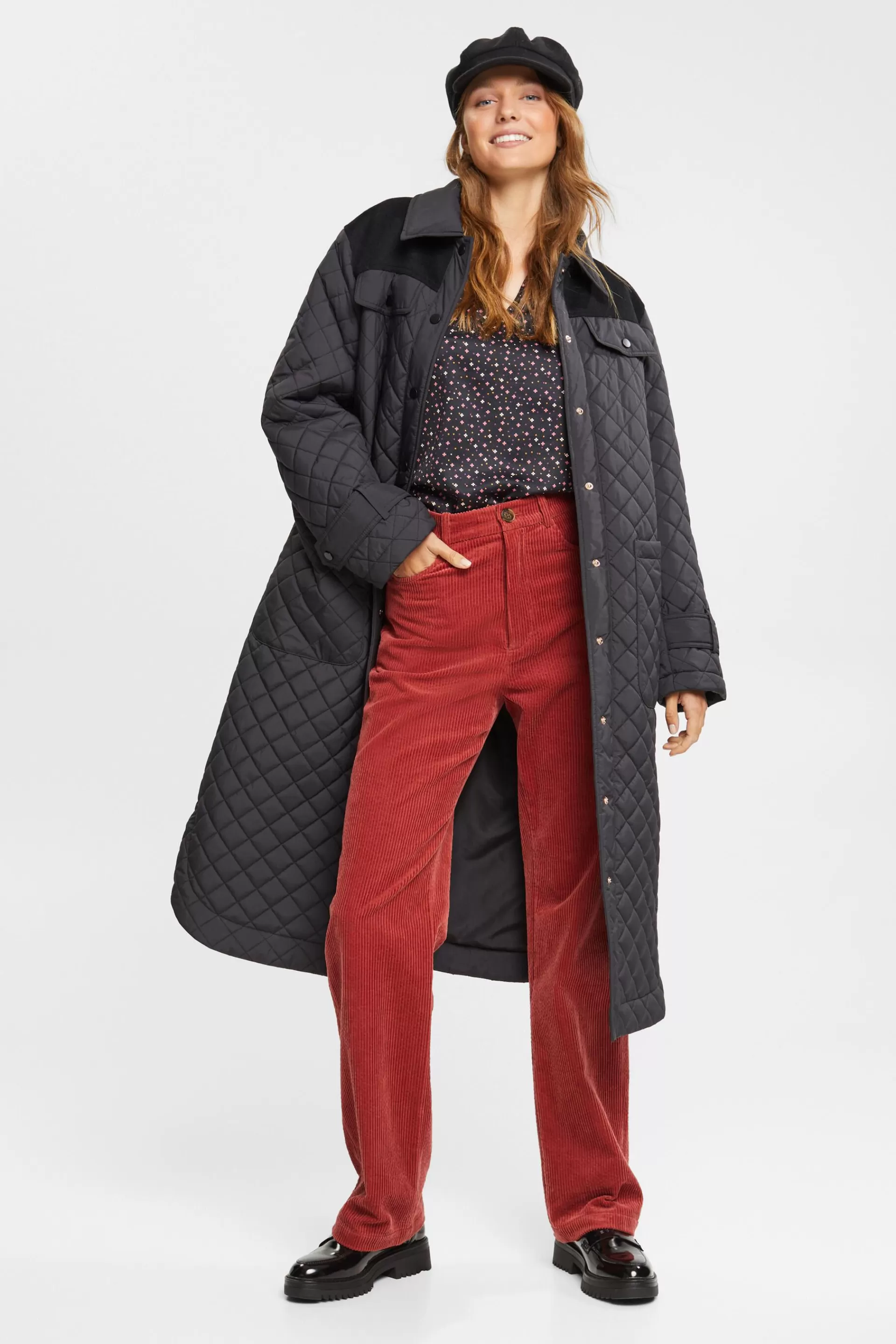 Satinbluse aus Strukturqualität-ESPRIT Discount