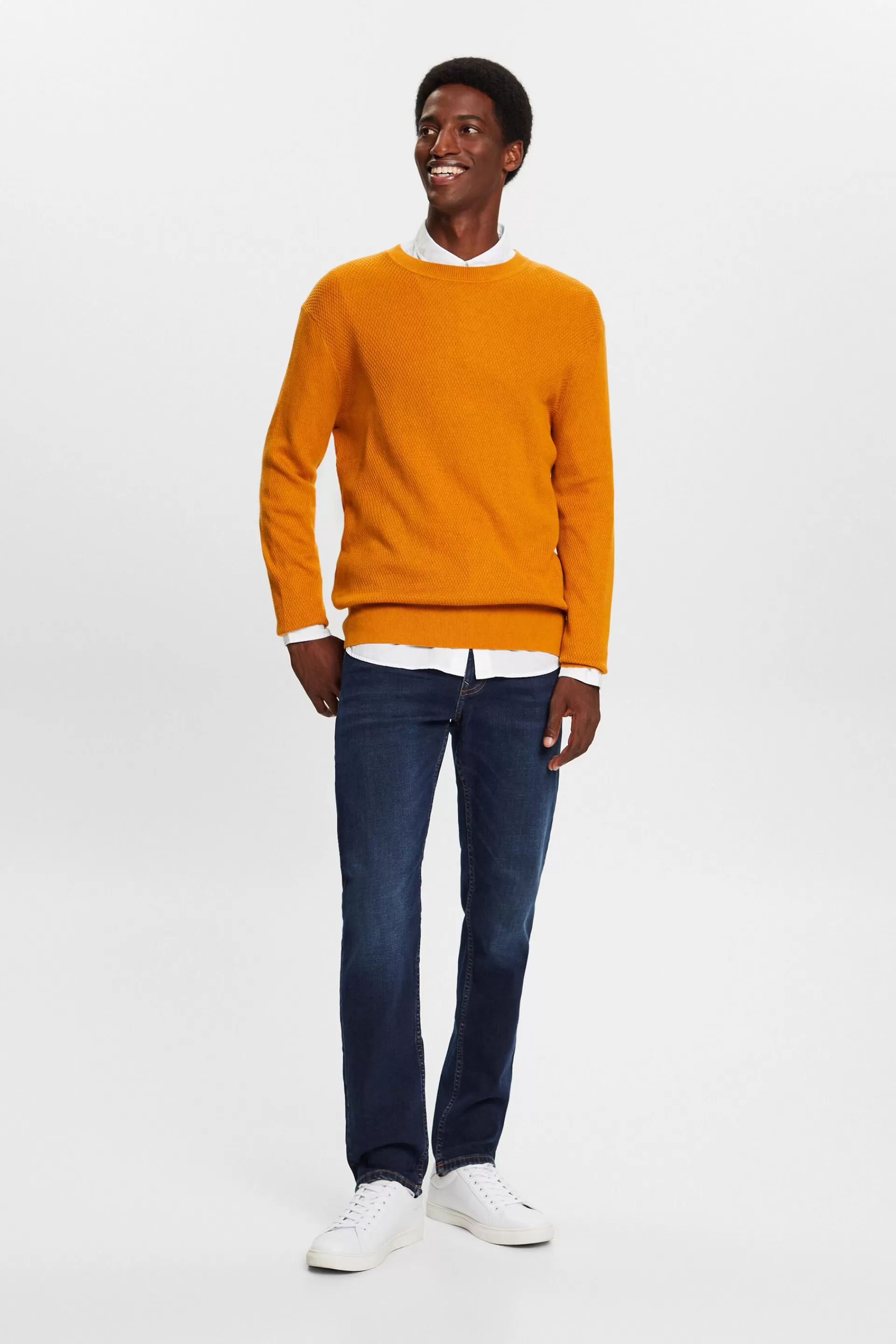 Schmale Jeans mit mittlerer Bundhöhe-ESPRIT Best Sale
