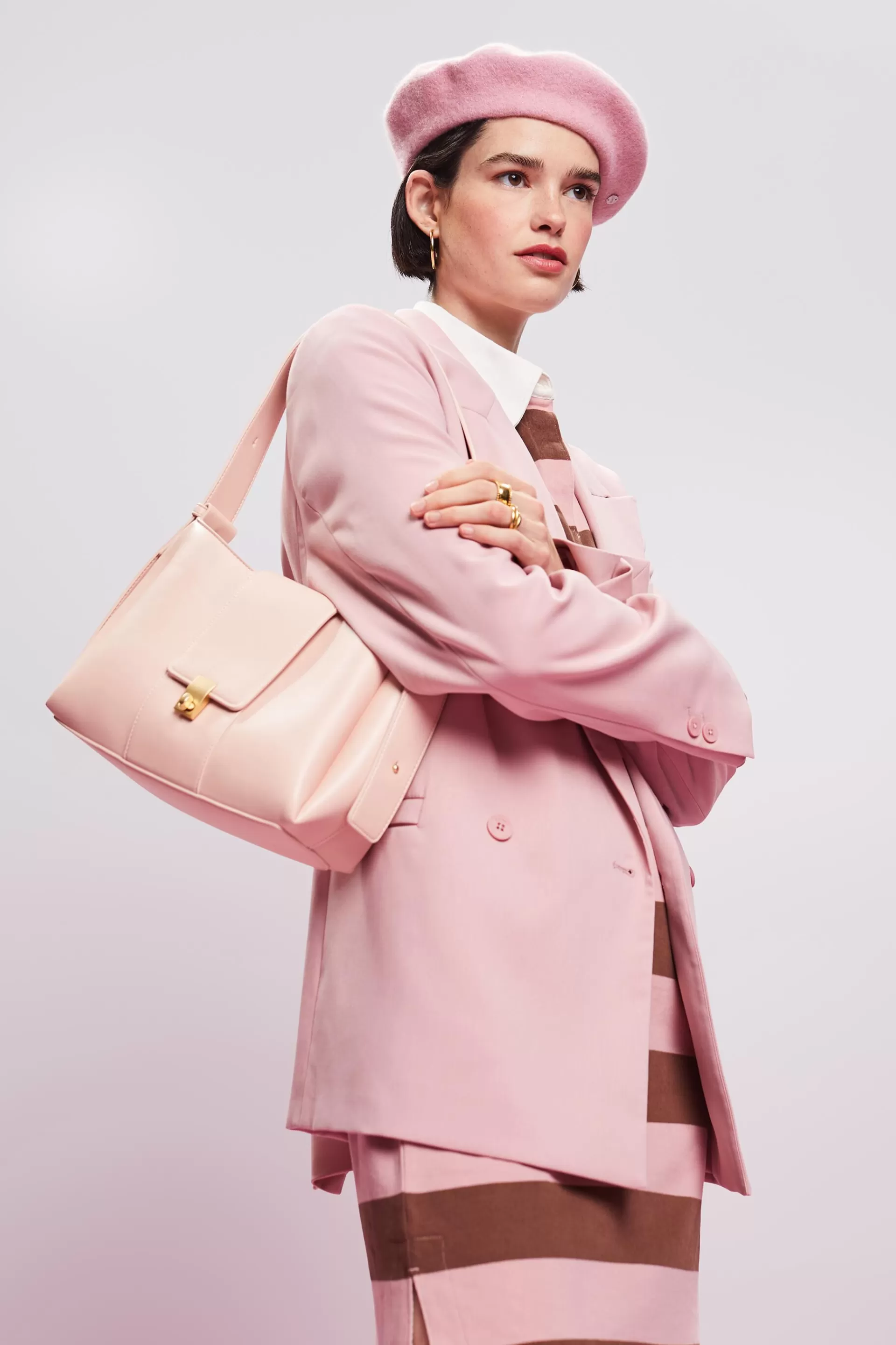 Schultertasche mit Drehverschluss-ESPRIT Flash Sale