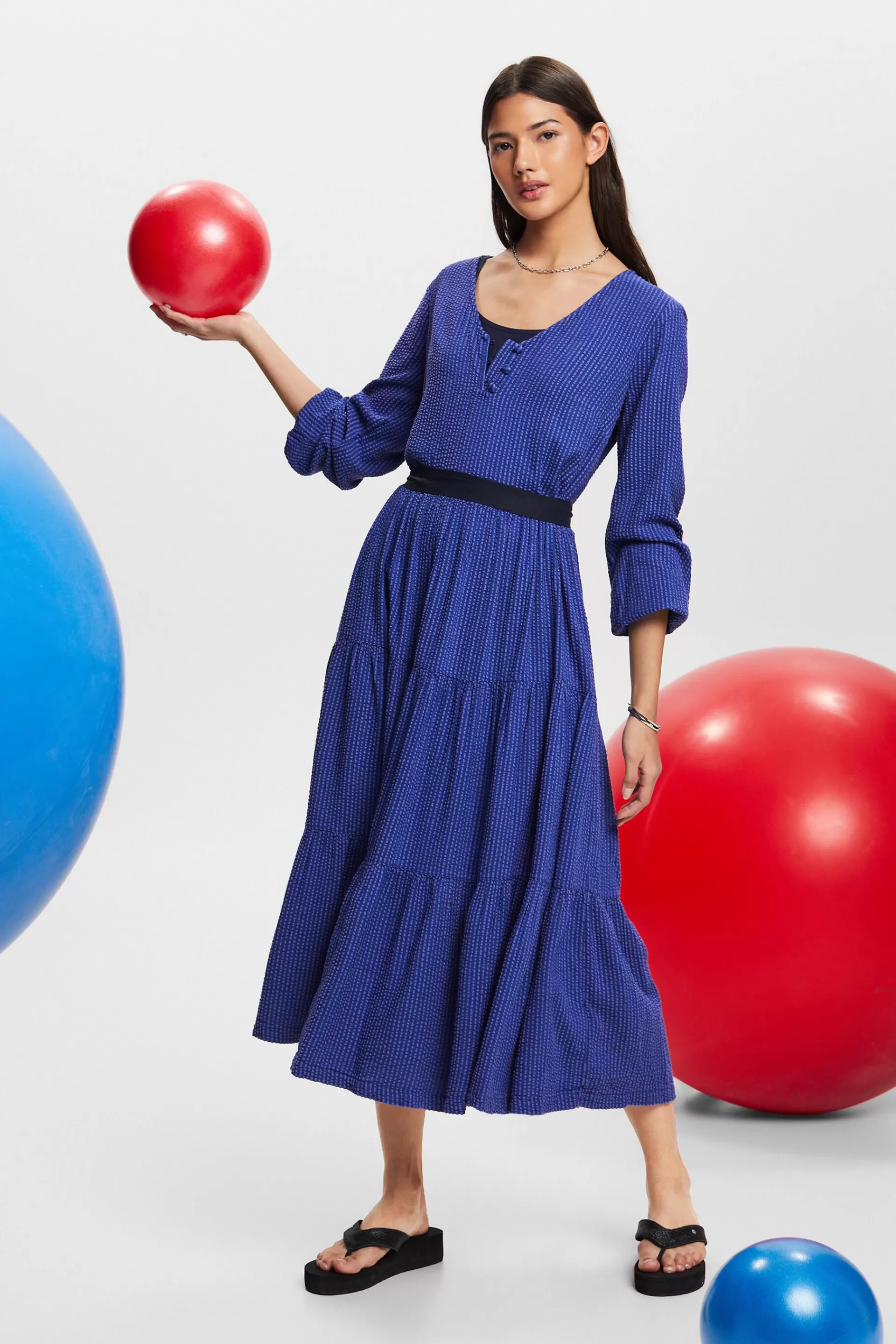 Seersucker-Strandkleid-ESPRIT Outlet