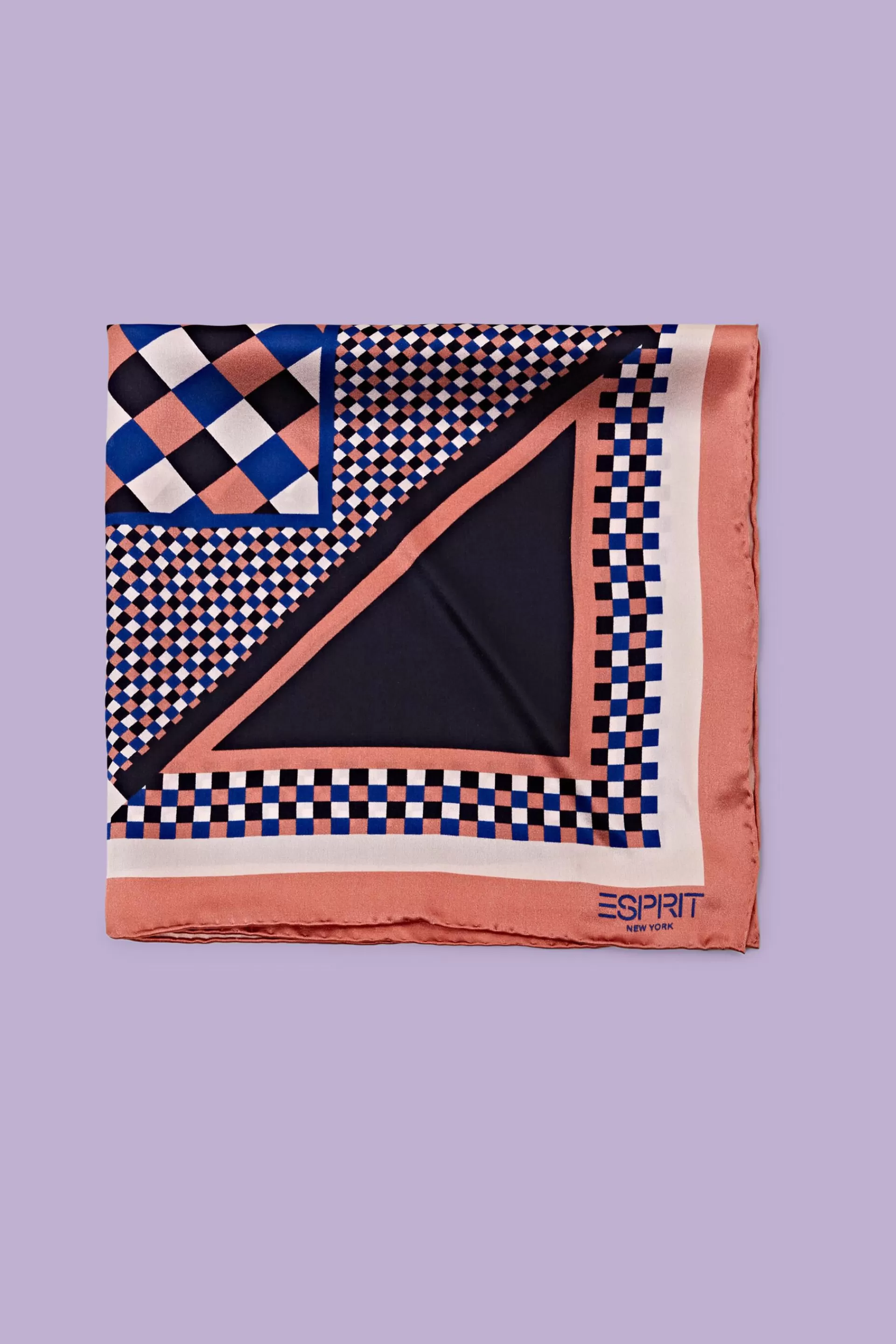 Seiden-Bandana mit Print-ESPRIT Best