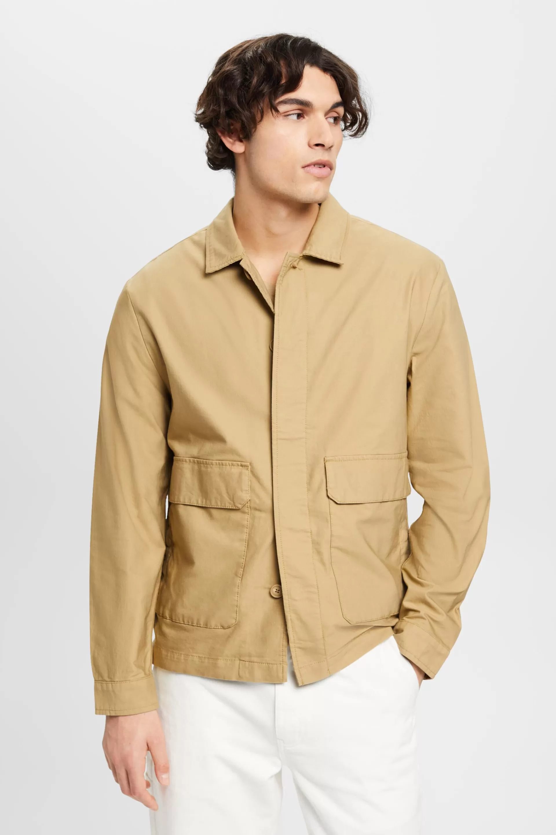Shacket mit Pattentaschen-ESPRIT Sale